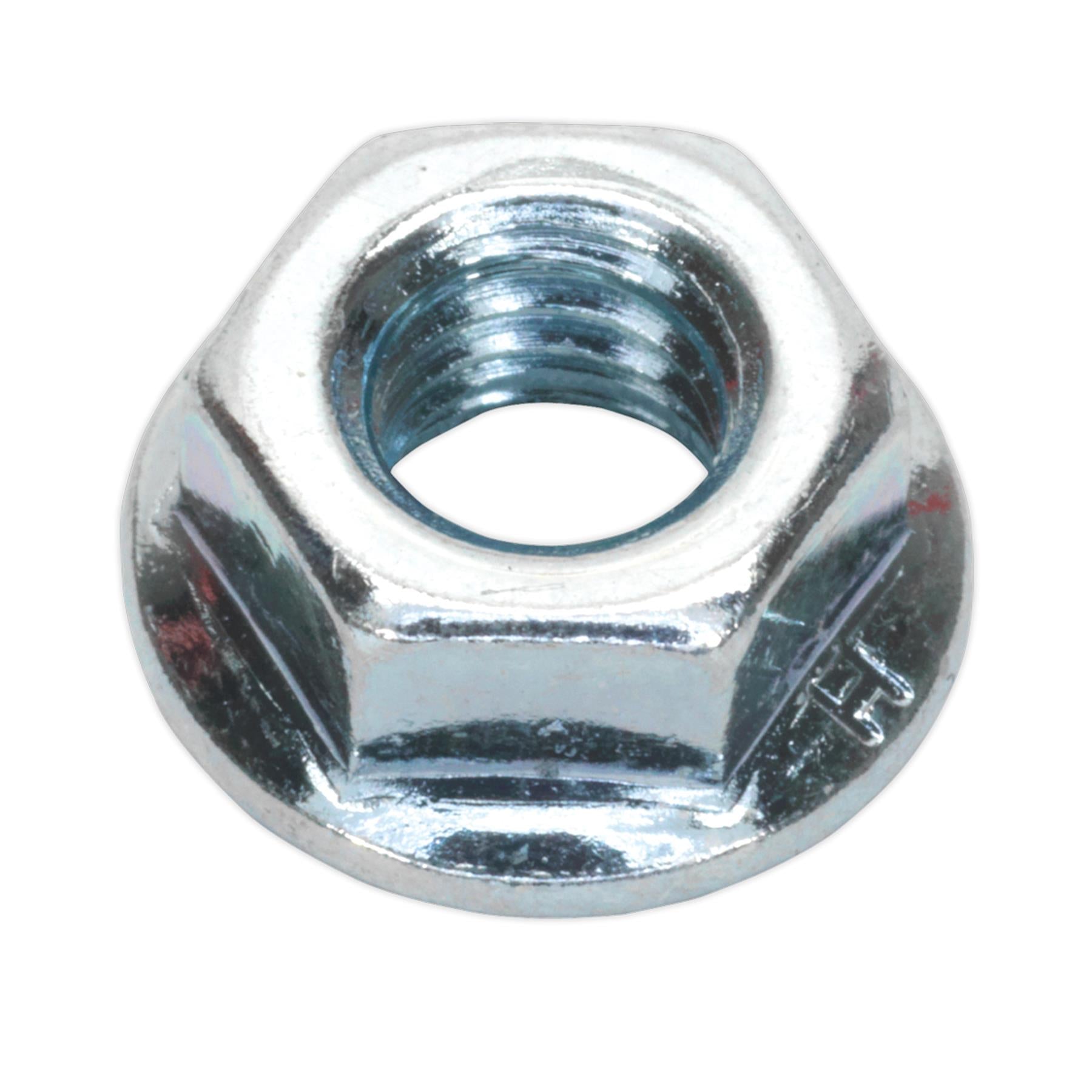 Sealey Flange Nut Serrated M6 Zinc Pack of 100