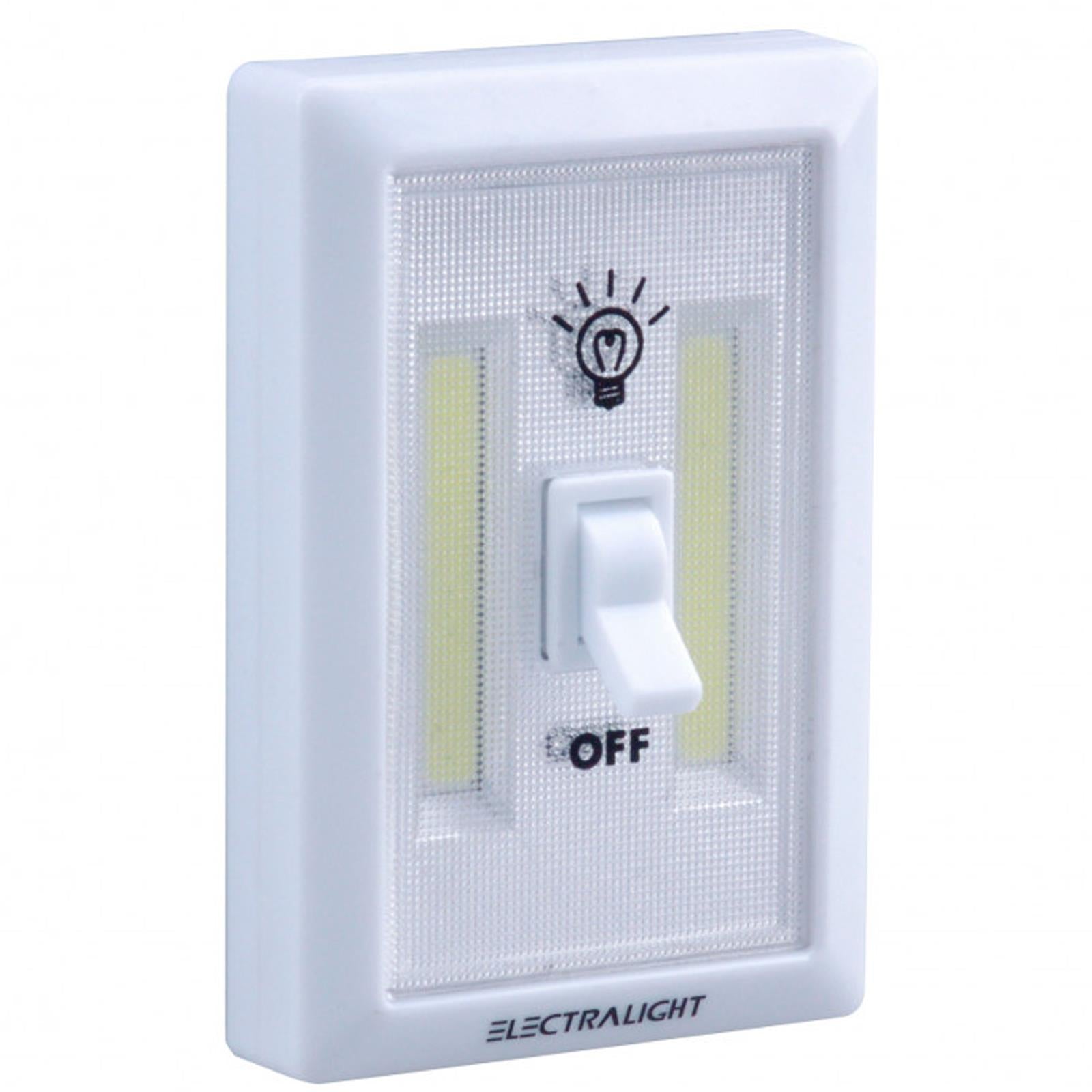 BlueSpot Electralight 2Pce COB Wall Light Set (200 Lumens) Cupboards Basements With Batteries