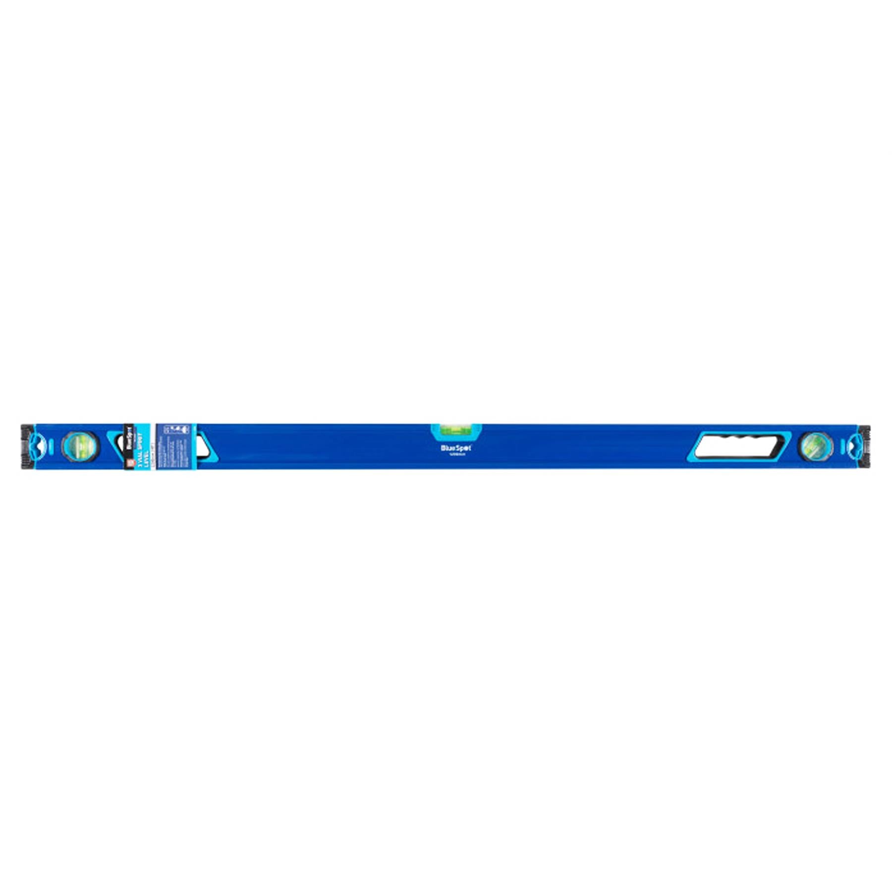 BlueSpot Spirit Level 1200mm 4Ft 48in 120cm 3 Vial Shockproof Levels