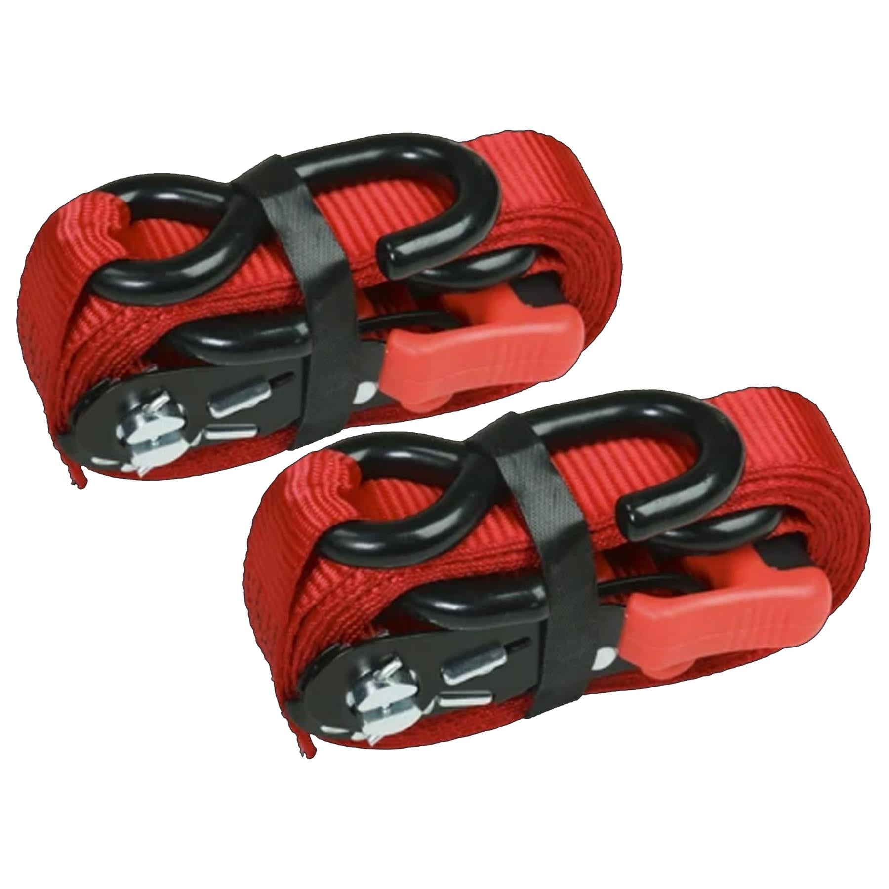 Sealey Slide Ratchet Tie Down 32mm x 3m Polyester Webbing with S-Hooks 1200kg Breaking Strength
