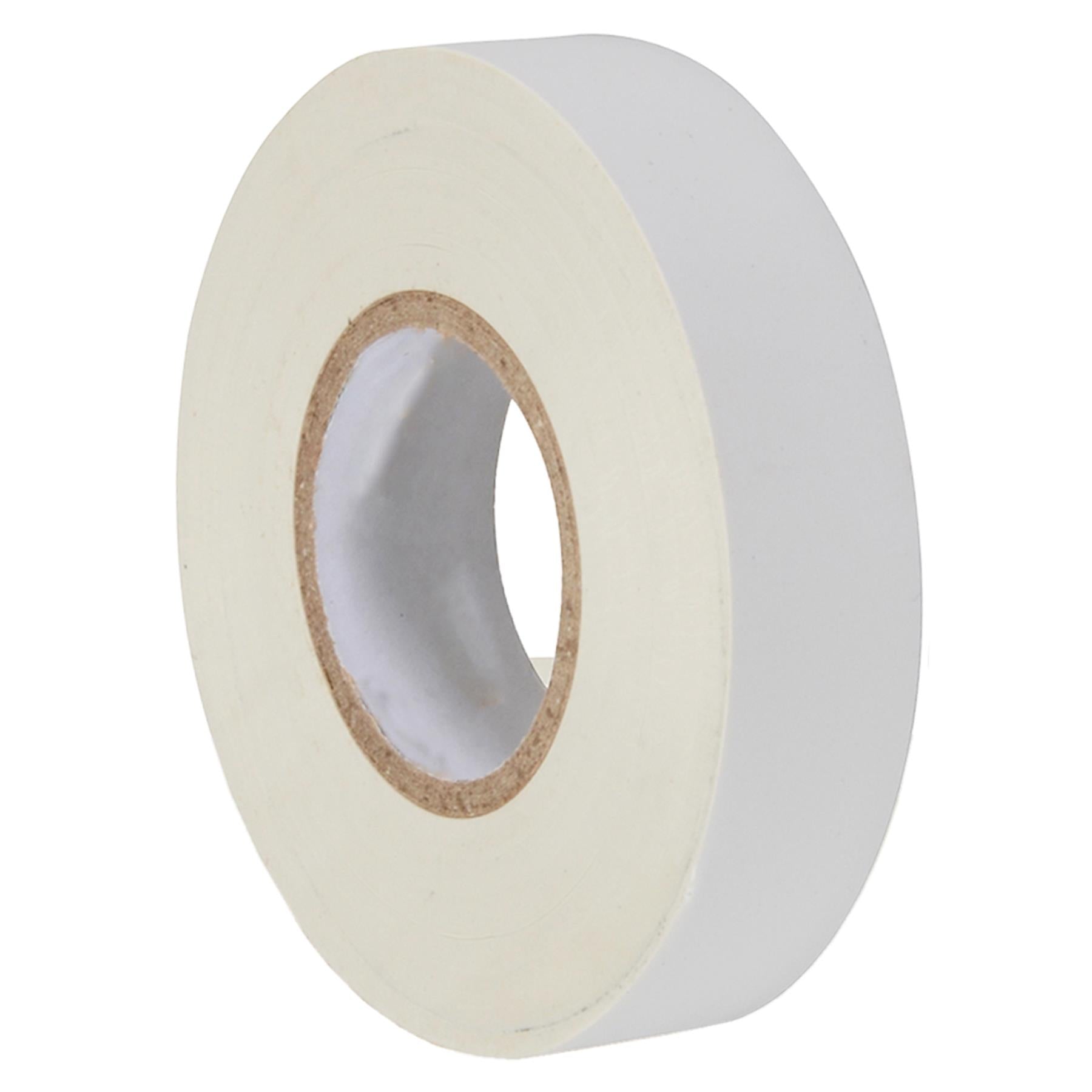 Electrical Pvc Insulation Insulating Tape 22m Flame Retardant Rolls White 10 Rolls