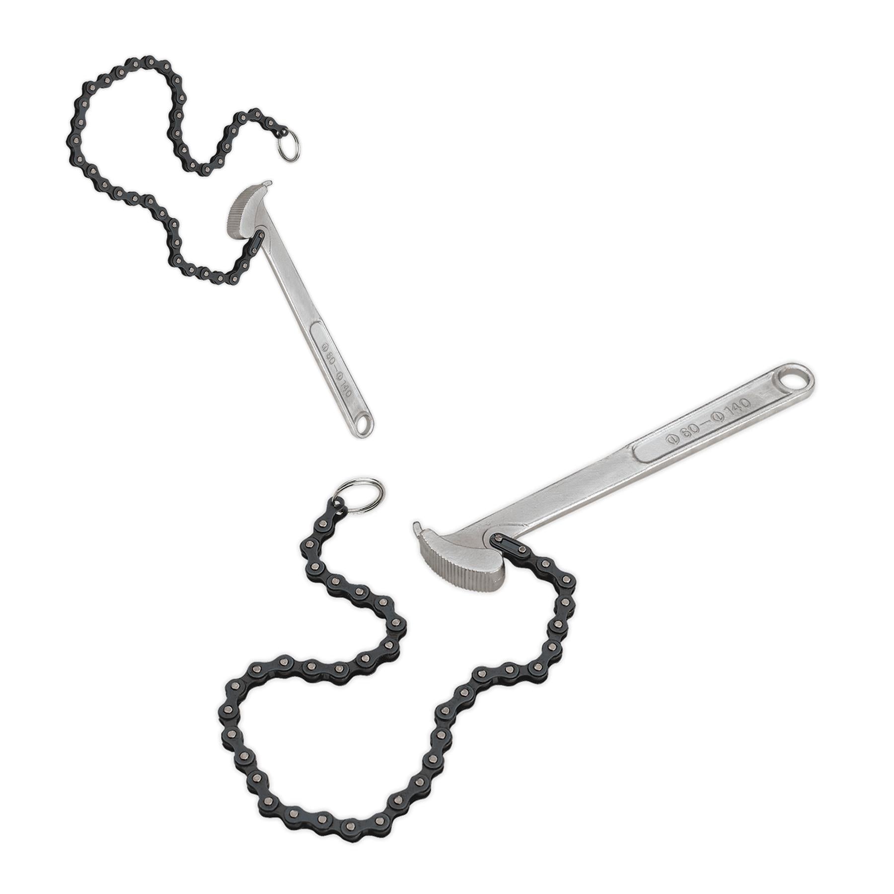 Sealey Oil Filter Chain Wrench Ø60-140mm Capacity