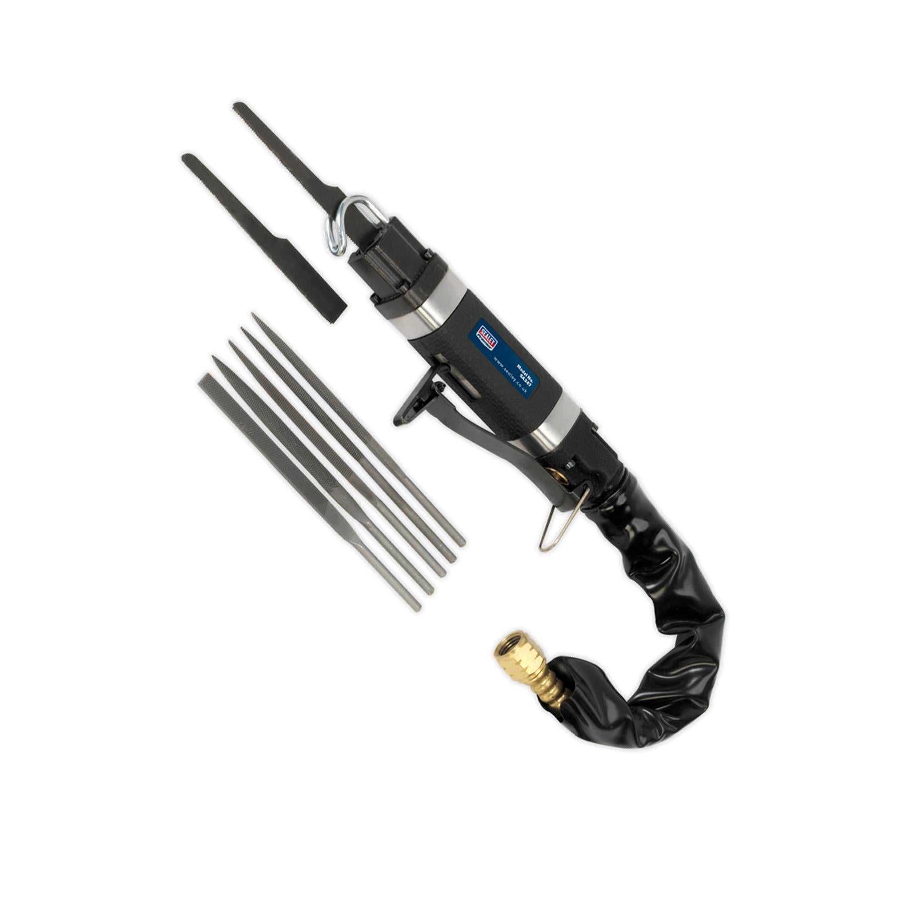 Sealey Air Saw/Needle File Mini Reciprocating Safety Trigger Device