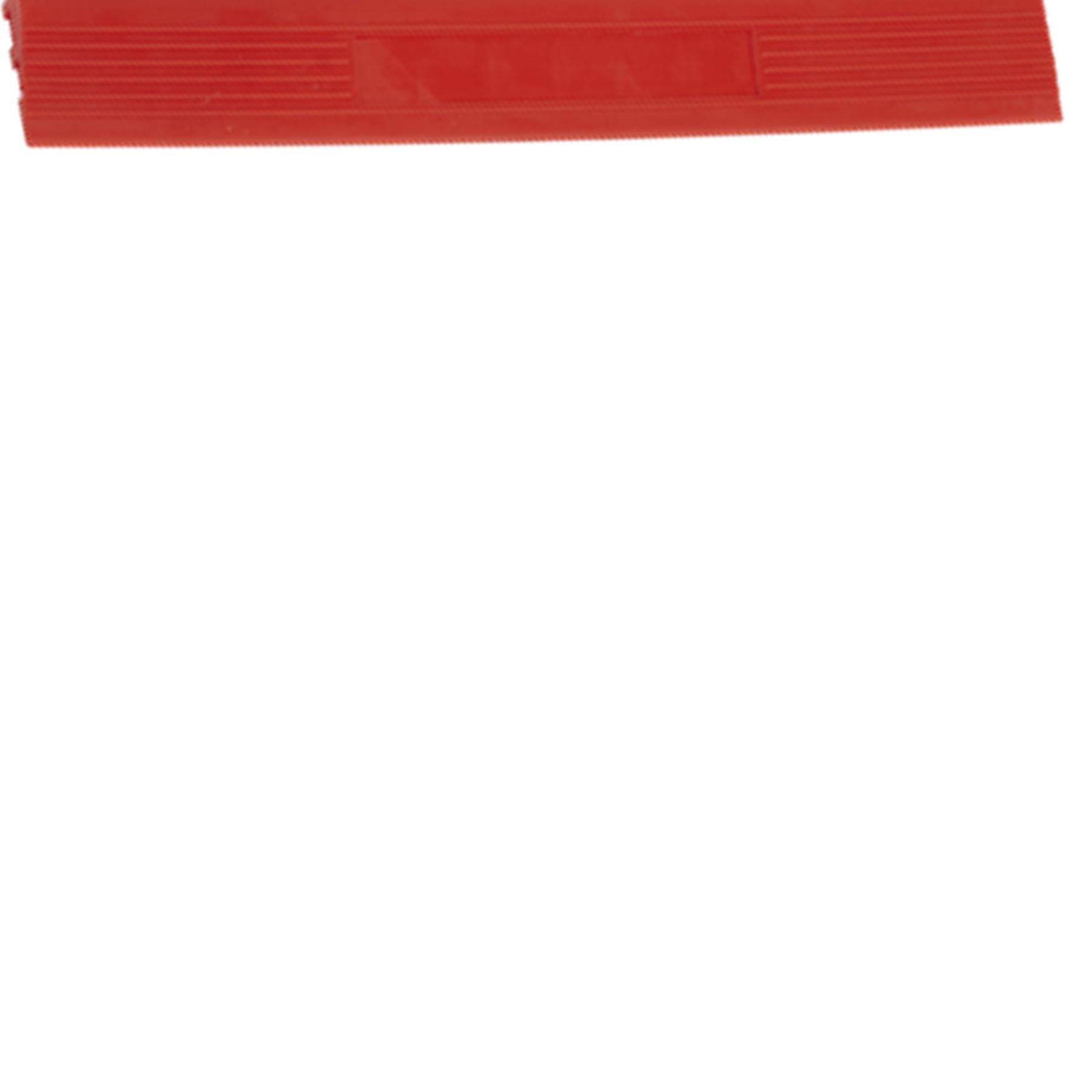 Sealey Polypropylene Floor Tile Edge 400x60mm Red Female-Pack of 6