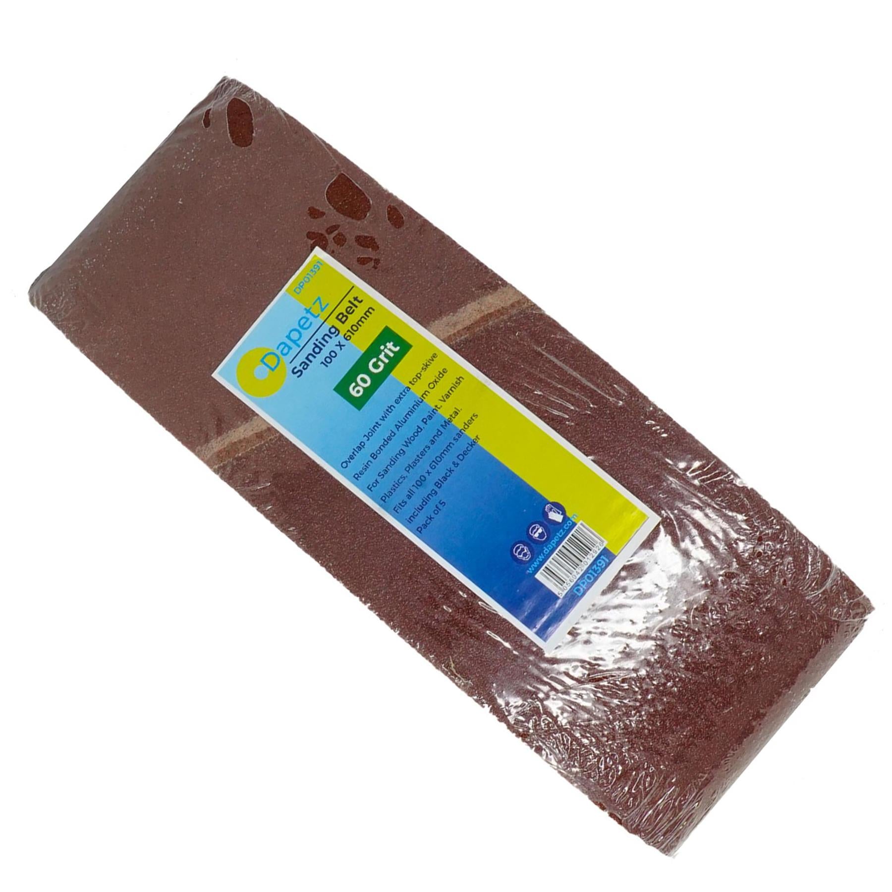 5X Sanding Belts 100 x 610mm