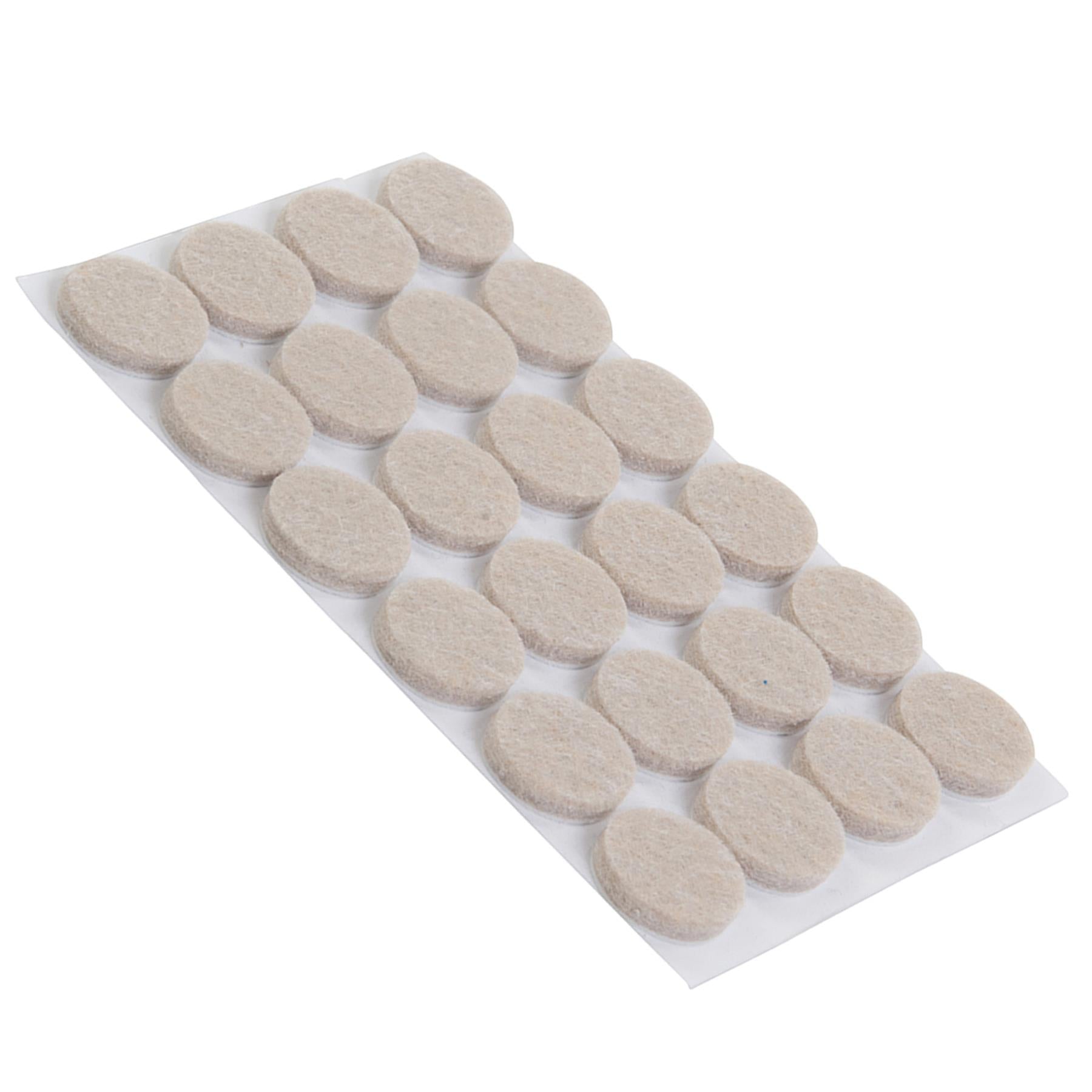 24Pk Self Adhesive Felt Pads Protectors - 20mm Round Provides Smooth Protection