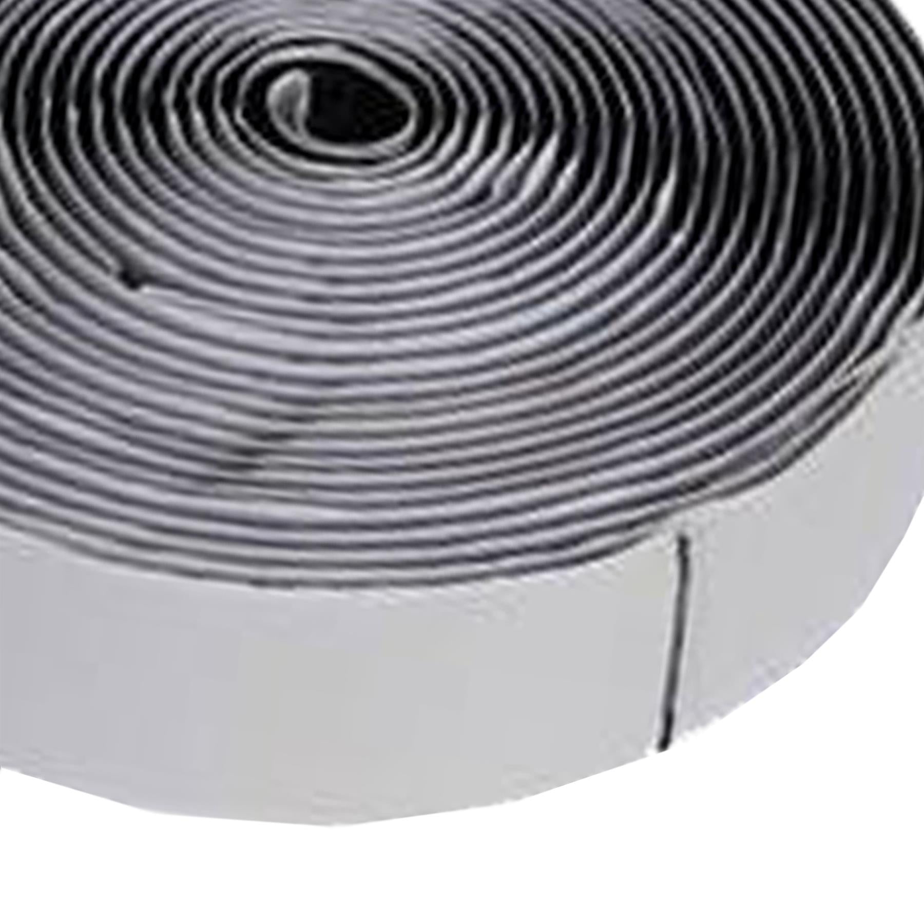 25mm x 5m Black Self Adhesive Tape Hook and Loop Sticky Backed Fastener
