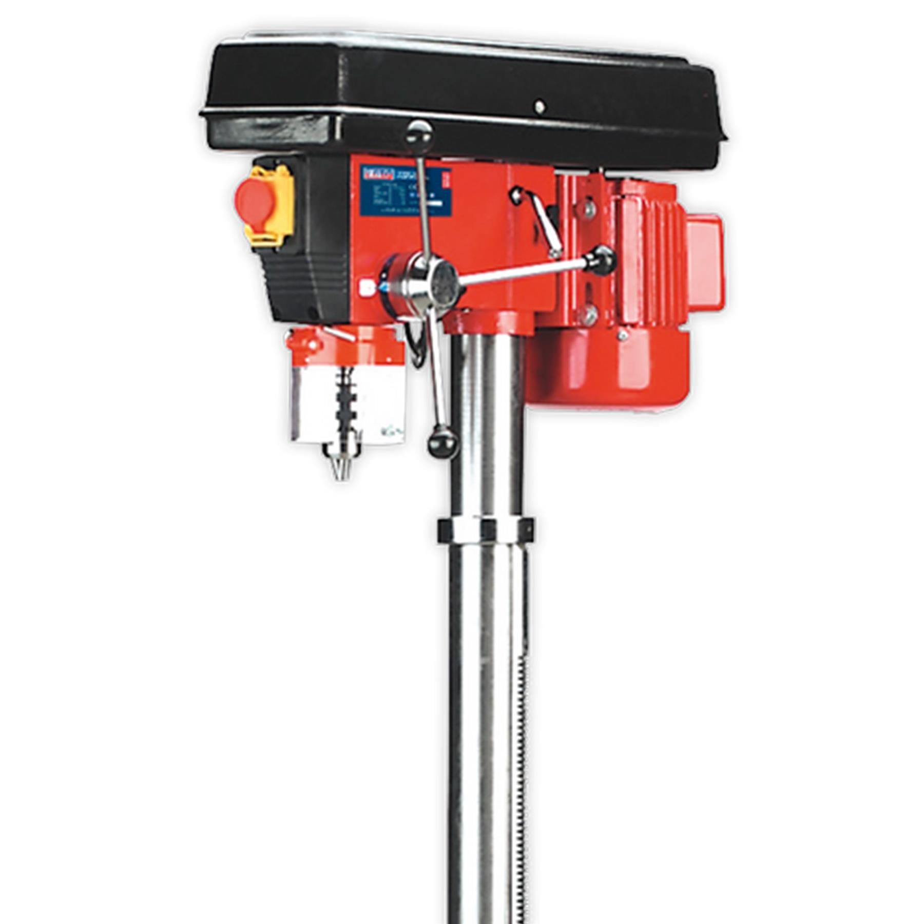 Sealey Pillar Drill Floor 16-Speed 1580mm Height 550W/230V