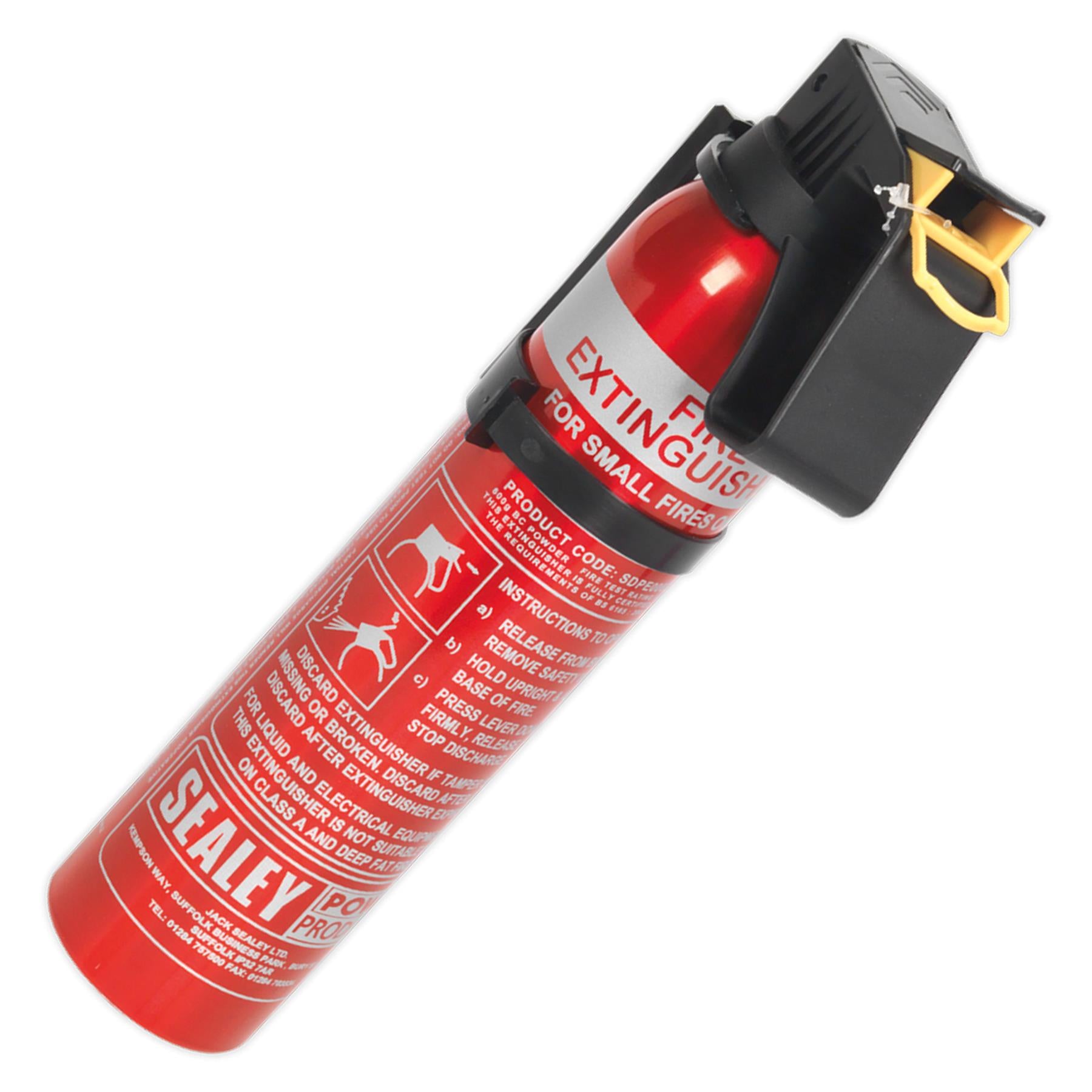 Sealey Fire Extinguisher 0.6kg Dry Powder - Disposable
