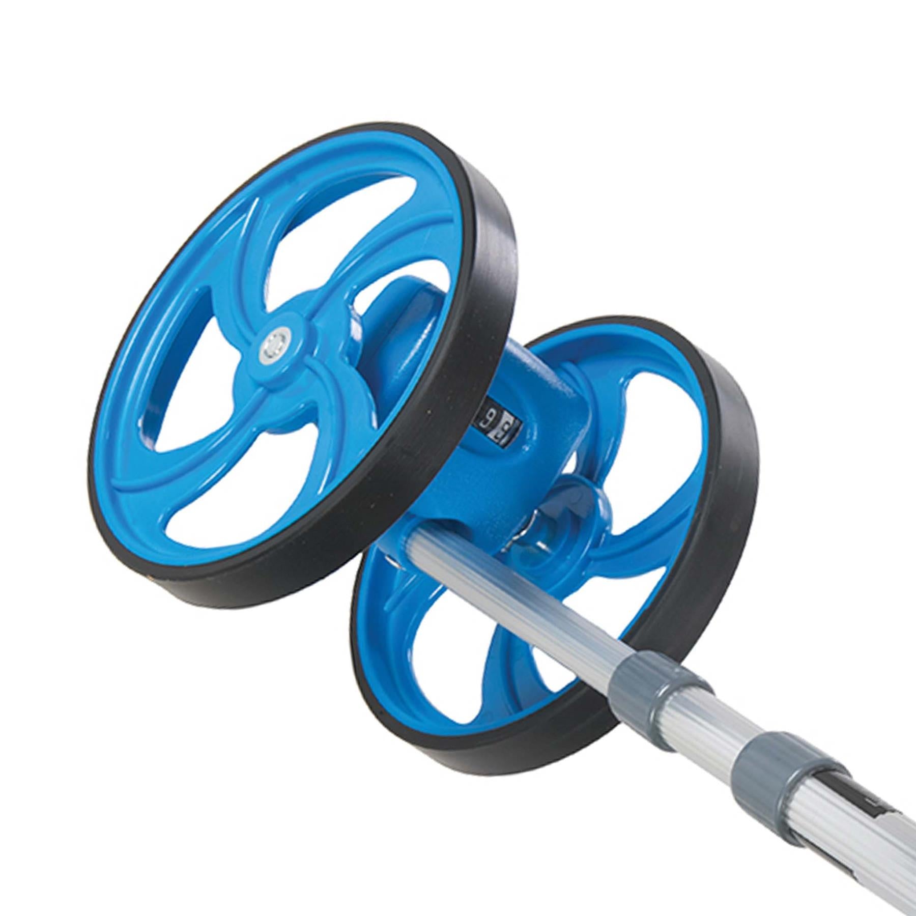 Mini Measuring Wheel 0 - 9999.9M Telescopic Handle With Rubber Grip Kit