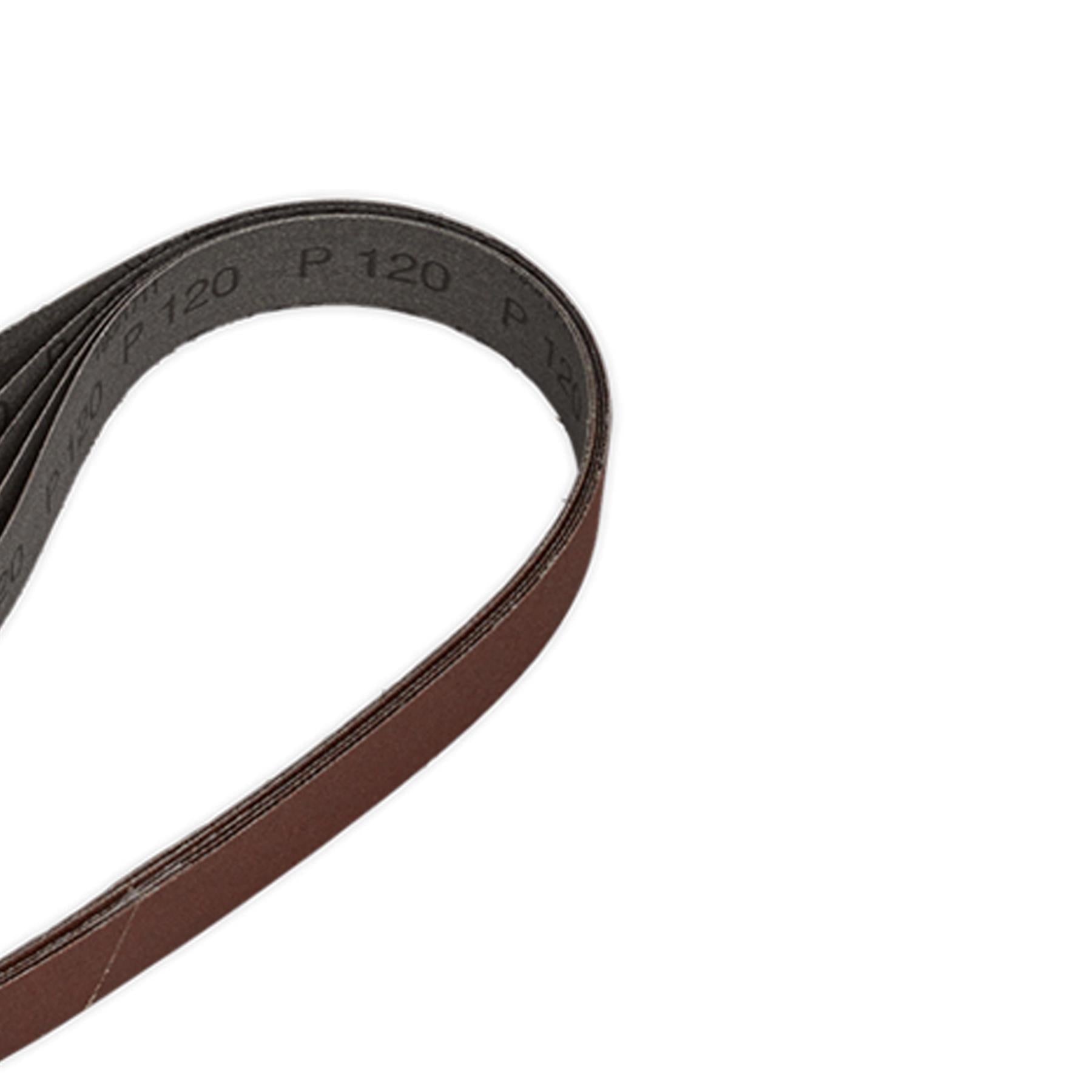 Sealey Sanding Belt 25 x 762mm 120Grit Pack of 5