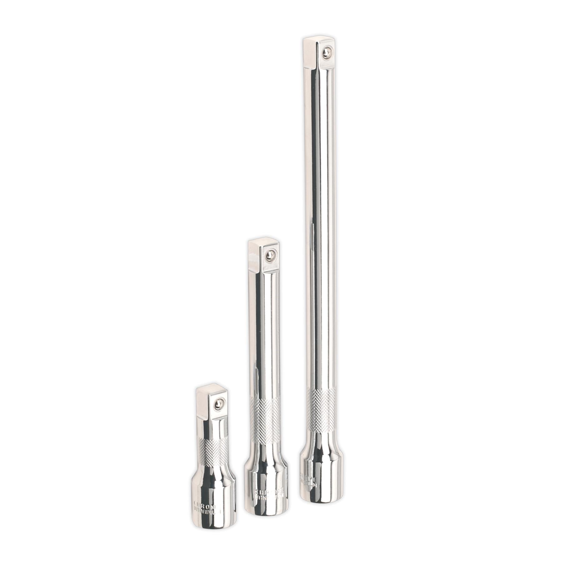 Sealey Extension Bar Set 3pc 1/2"Sq Drive