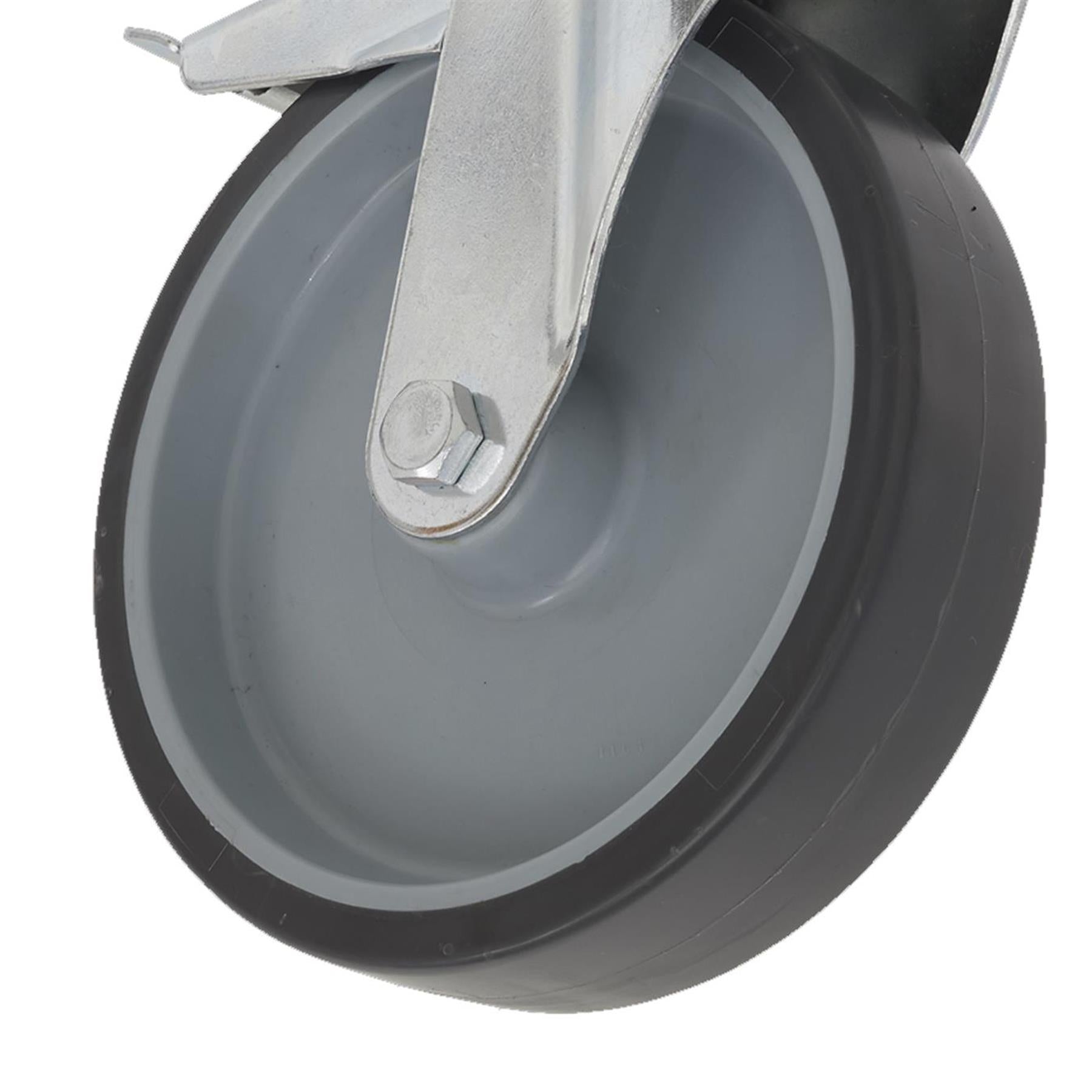 Sealey Medium-Duty Swivel Castor Wheel with Total Lock 75mm