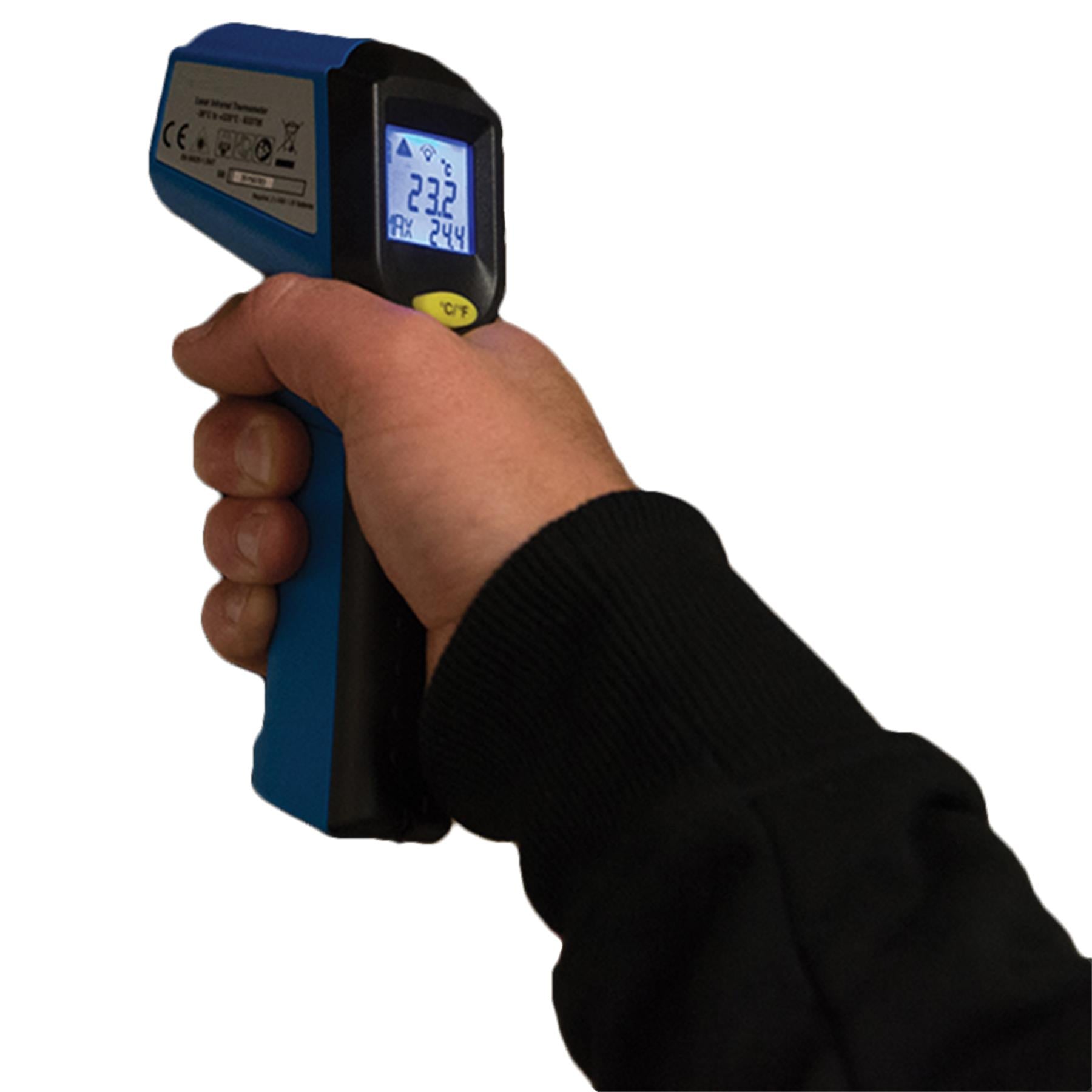 Laser Infrared Thermometer -38°C to +520°C Lcd Screen With Backlit Display New