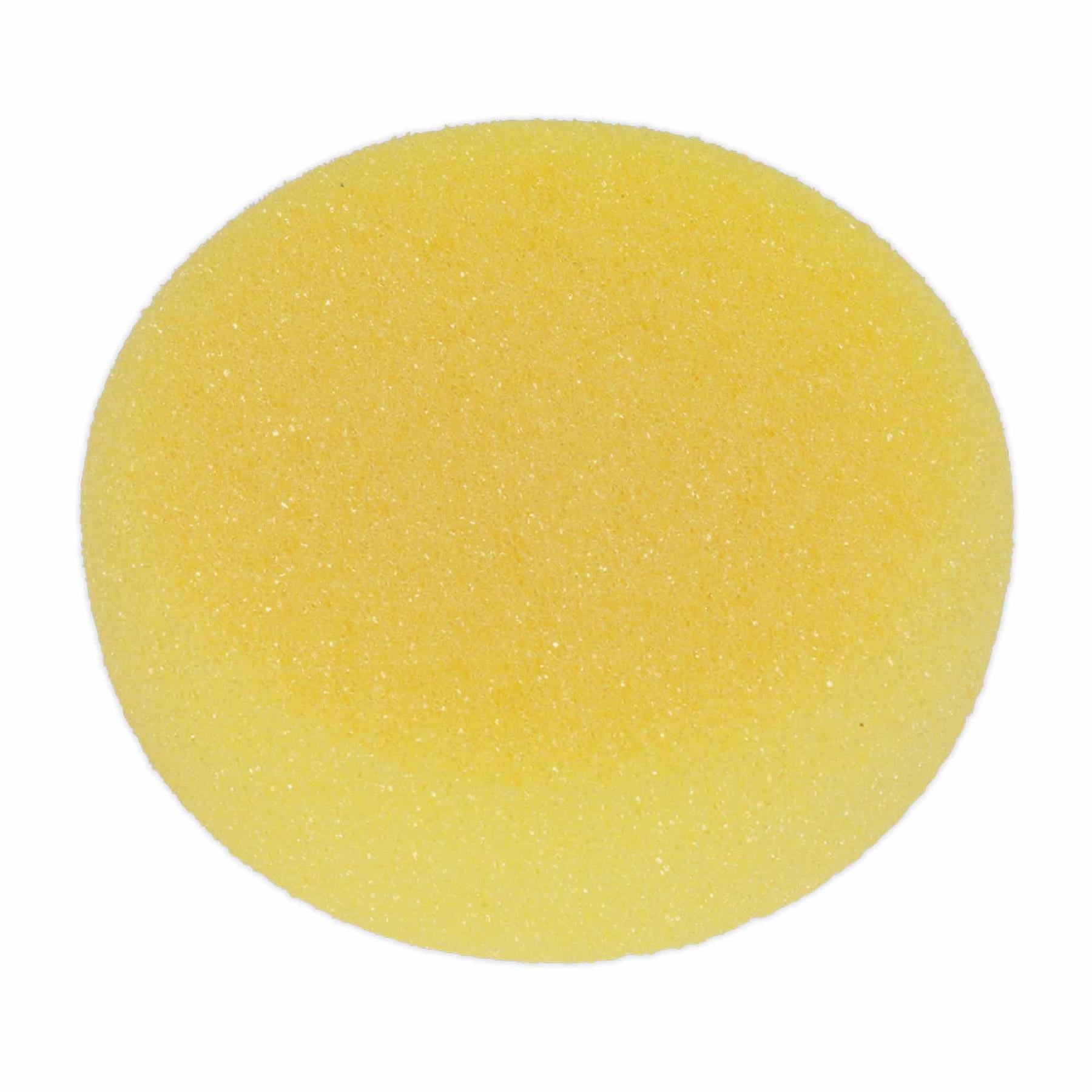 Sealey Buffing & Polishing Foam Head Hook/Loop 150x50mm Yell/Coarse