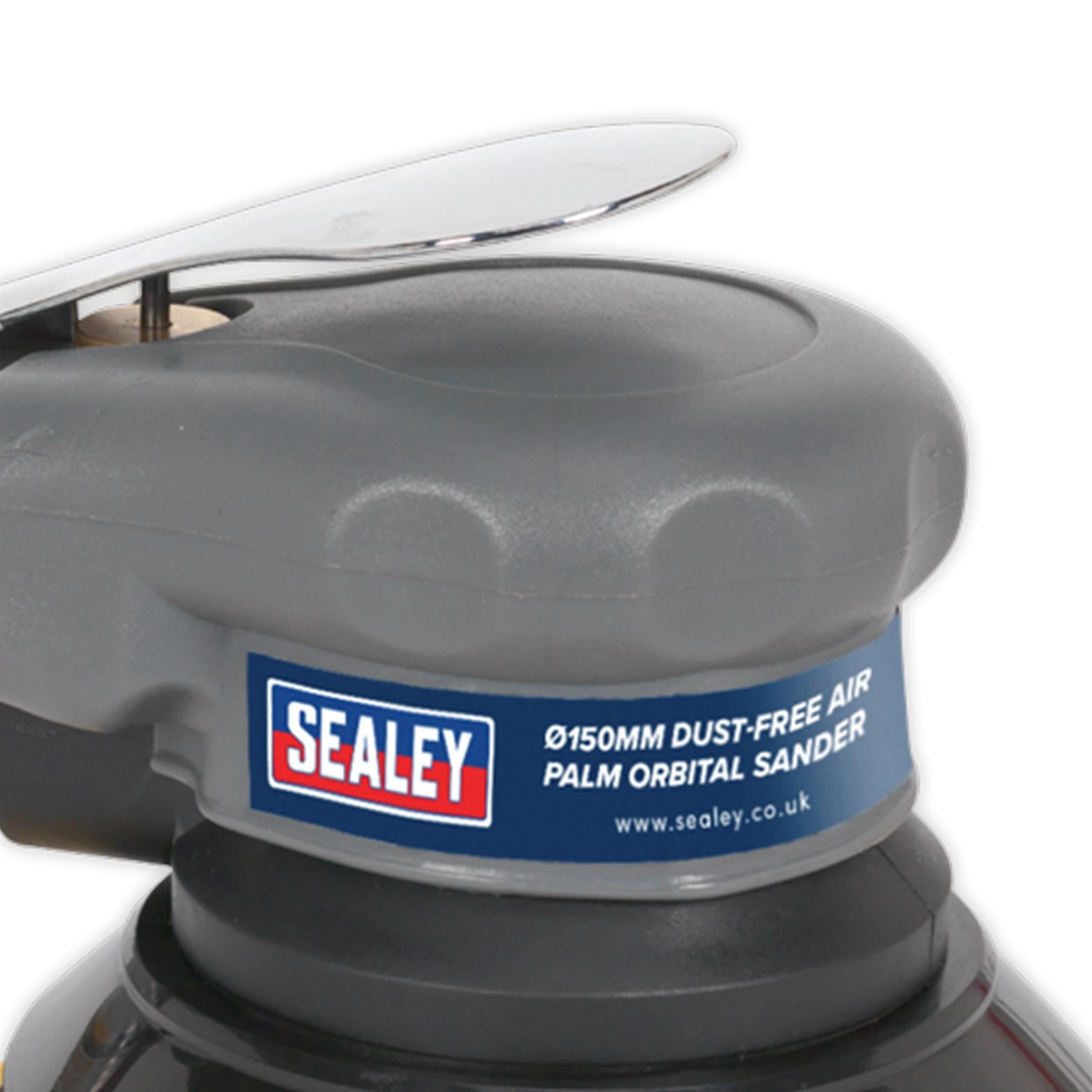 Sealey Air Palm Orbital Sander Ø150mm Dust-Free