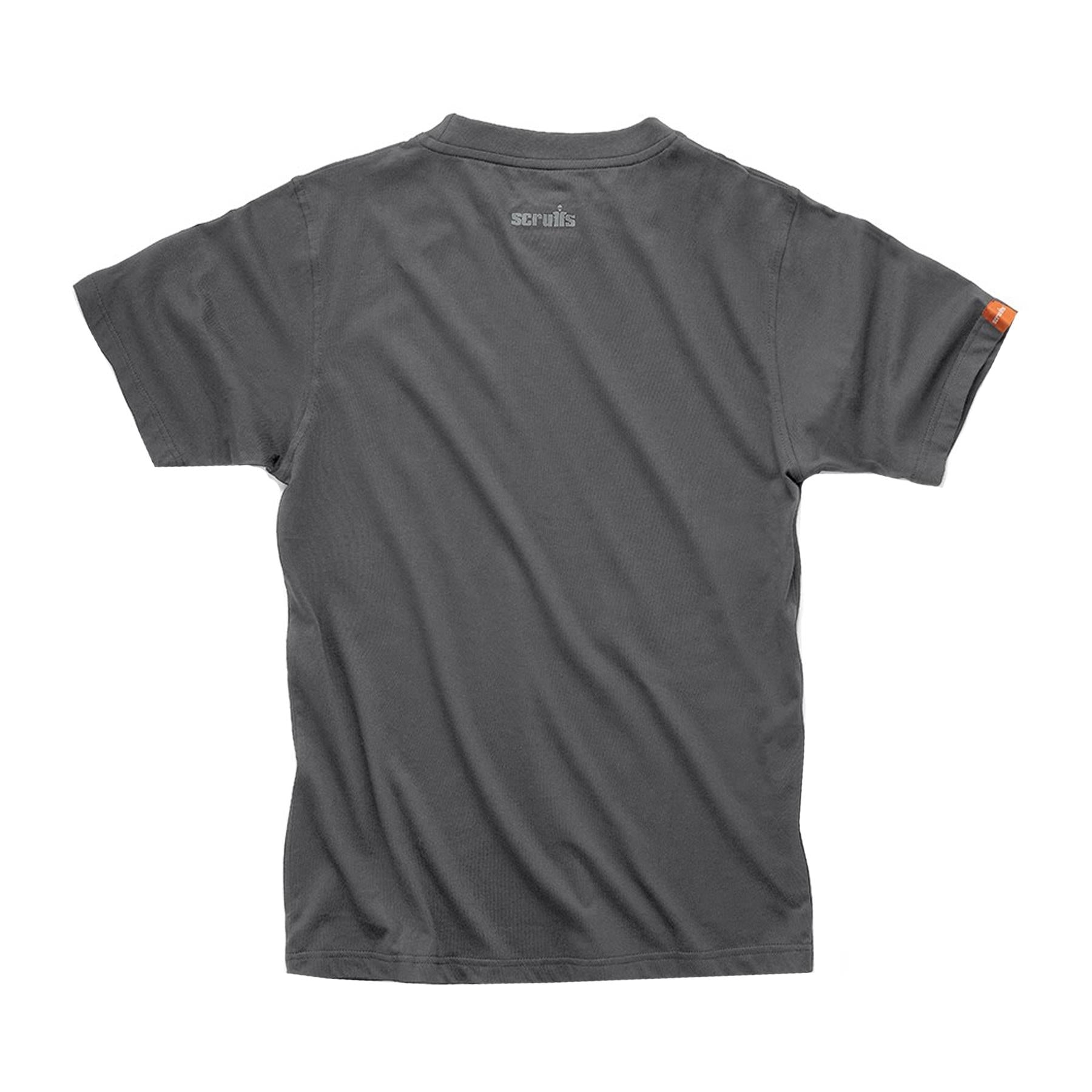 Scruffs Eco Worker T-Shirt Hardwearing Work Shirt Graphite L