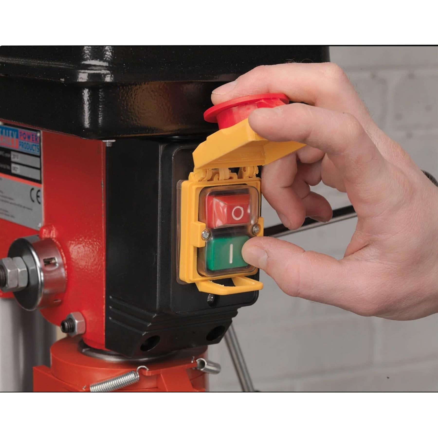 Sealey Pillar Drill Floor 12-Speed 1500mm Height 370W/230V