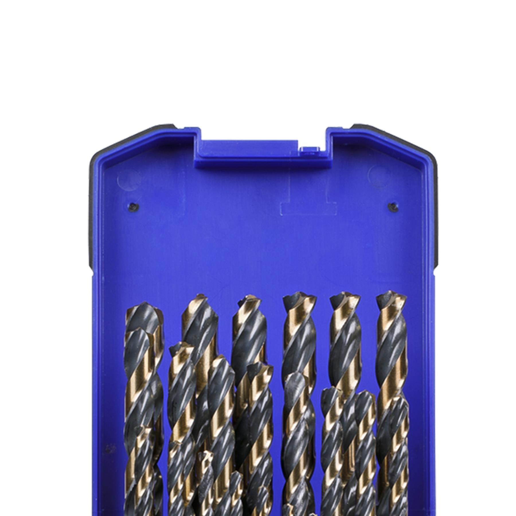 Sealey 25pc Drill Bit Set HSS Tri Point Ø1-13mm Steel Wood Plastic AK4706