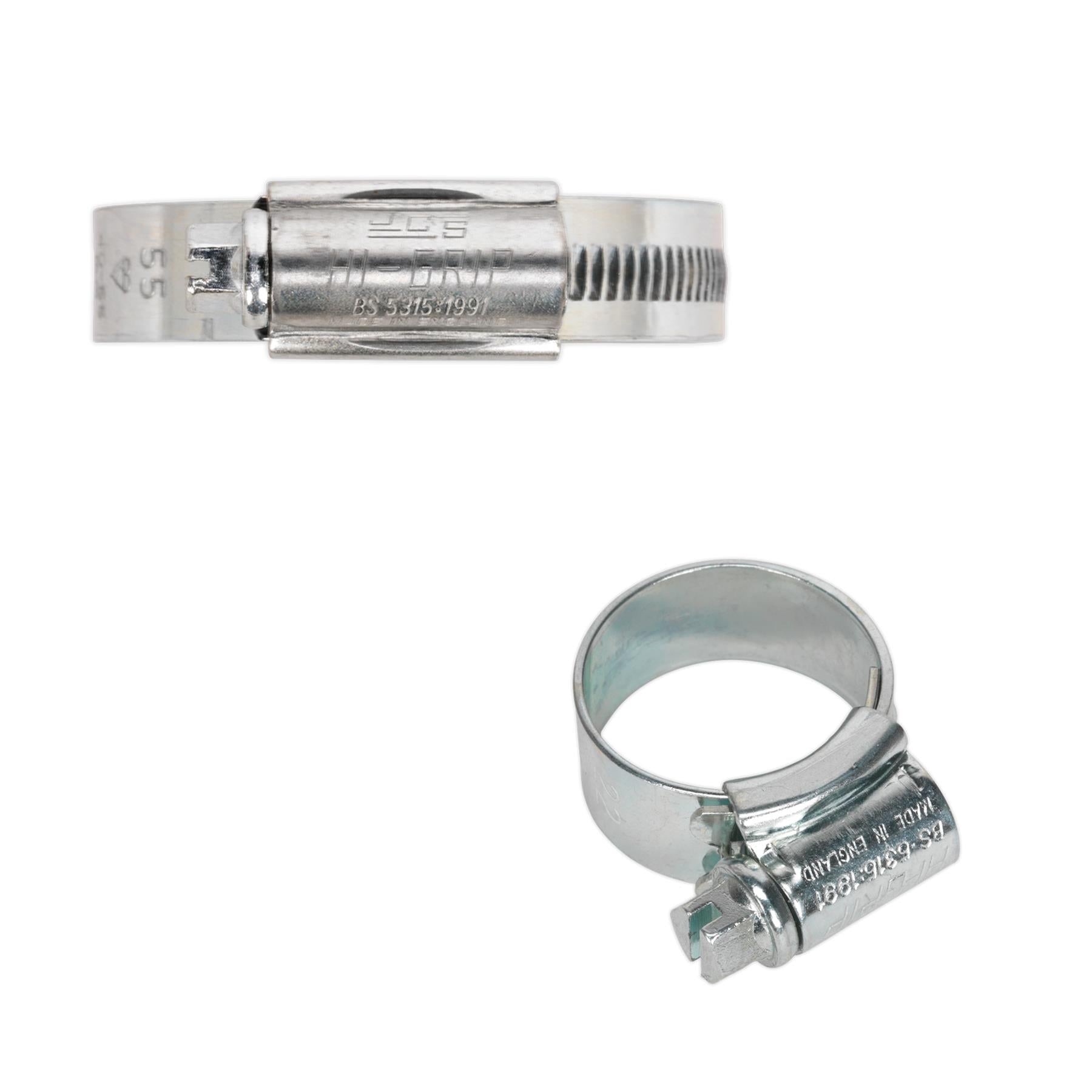 Sealey HI-GRIP Hose Clip Zinc Plated 14-22mm Pack of 30