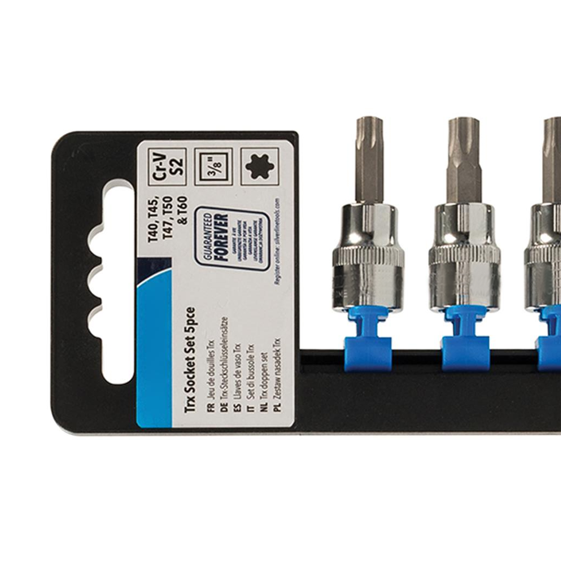 T40 T45 T47 T50 T60 TORX STAR Socket Bit Set 3/8 Drive Set Hardened and tempered