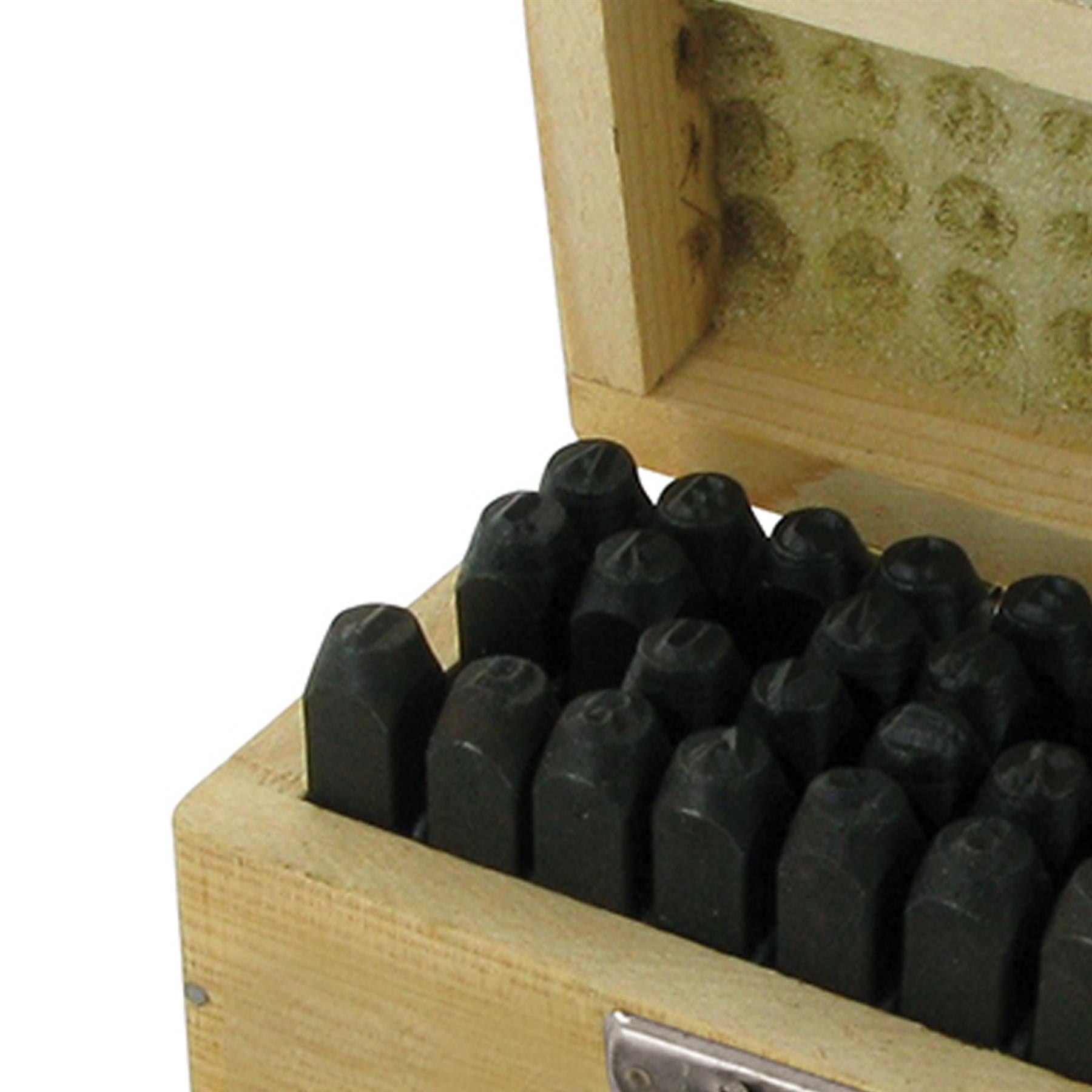 36Pce Letters & Numbers Stamp Set 5mm Upper Case Letters And Numbers Stamp Set