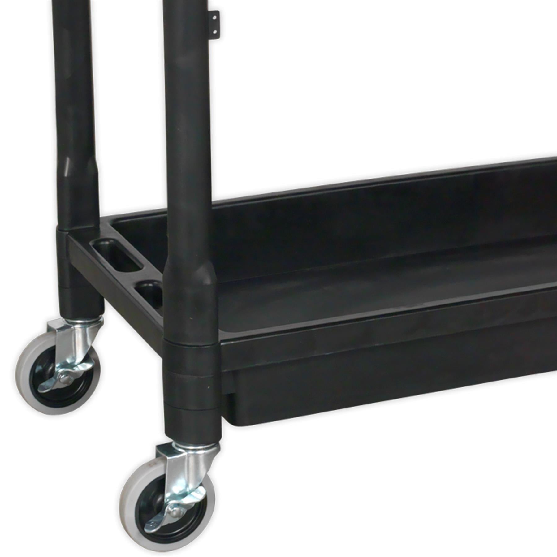 Sealey Trolley 2-Level Composite Heavy-Duty 80kg capacity per shelf