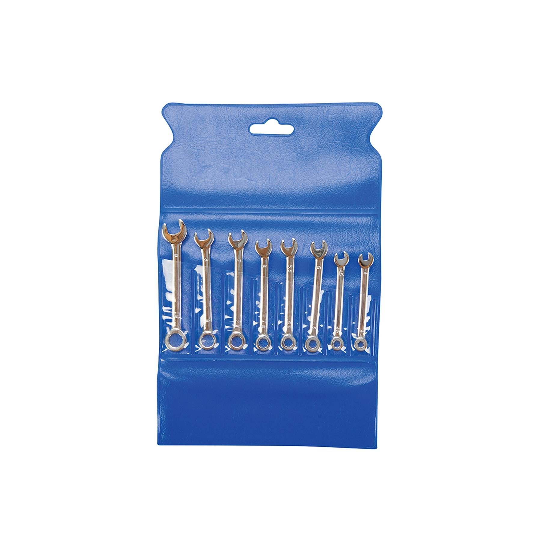 King Dick Miniature Combination Spanner Set Metric 8pcs 4 - 9mm