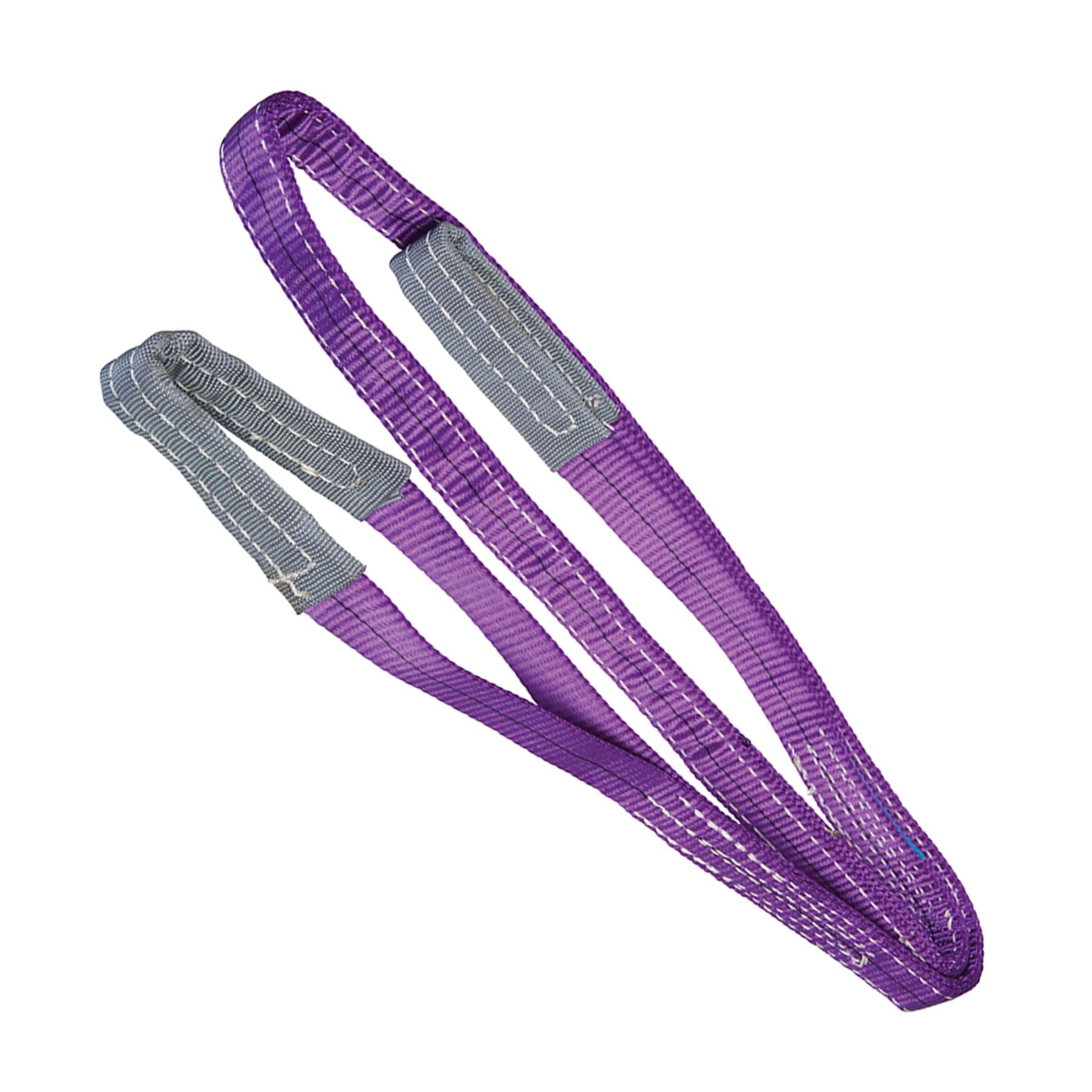 1 Tonne Webbing Lifting Sling Certified Duplex Cargo Strap Hoist Strop 2m