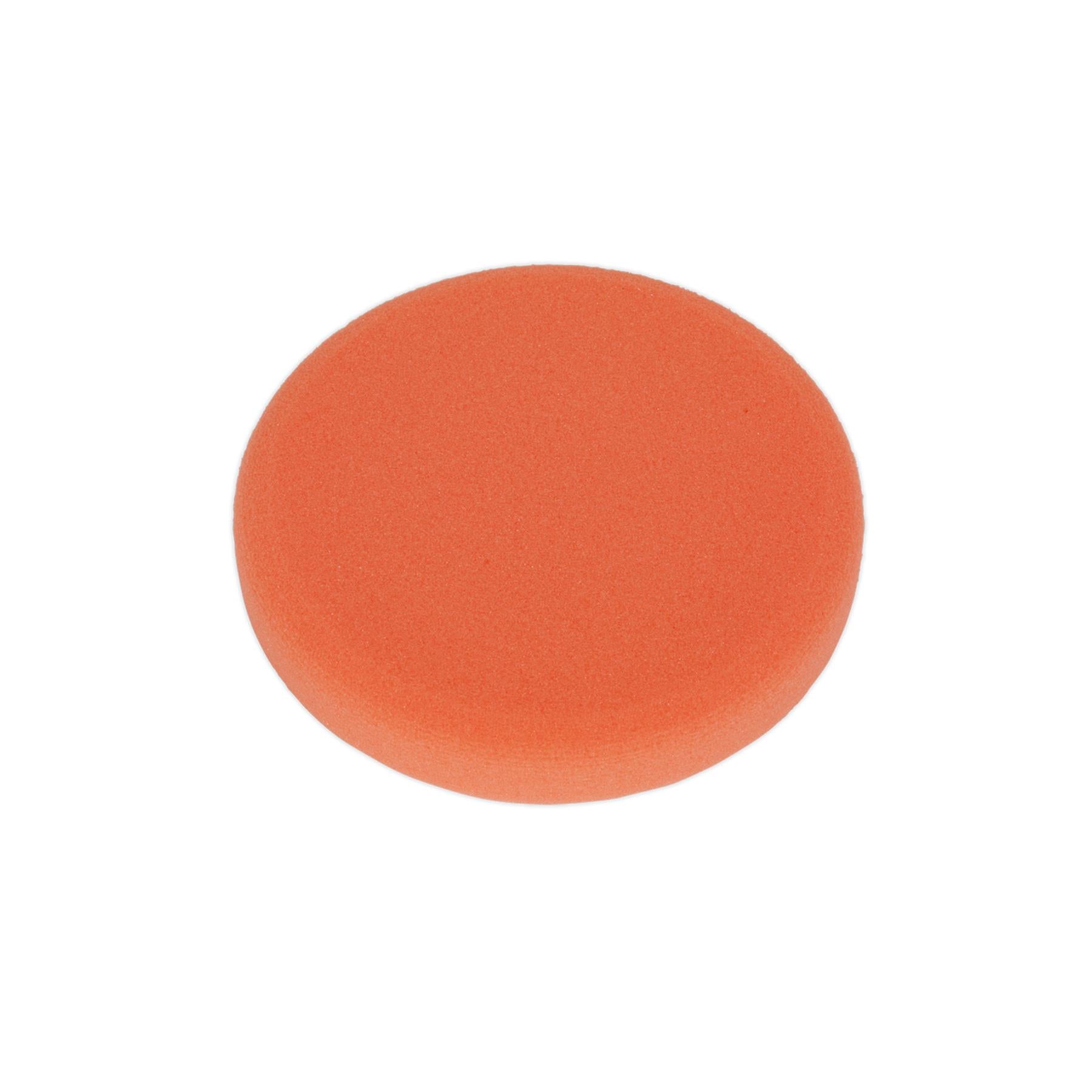 Sealey Buffing & Polishing Foam Head Hook/Loop 150x25mm Orange/Firm