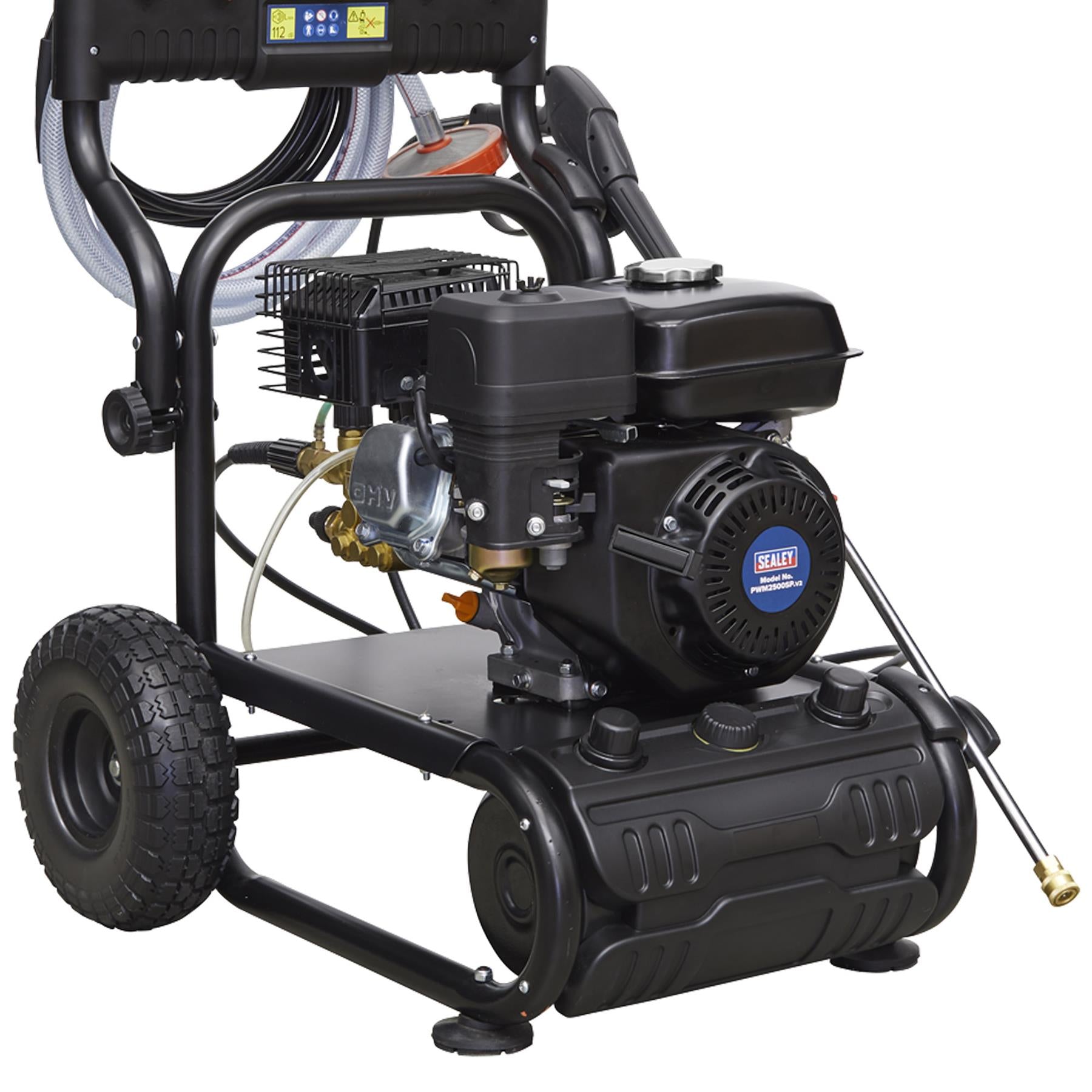 Sealey Pressure Washer 220bar 540L/hr Self-Priming 6.5hp Petrol