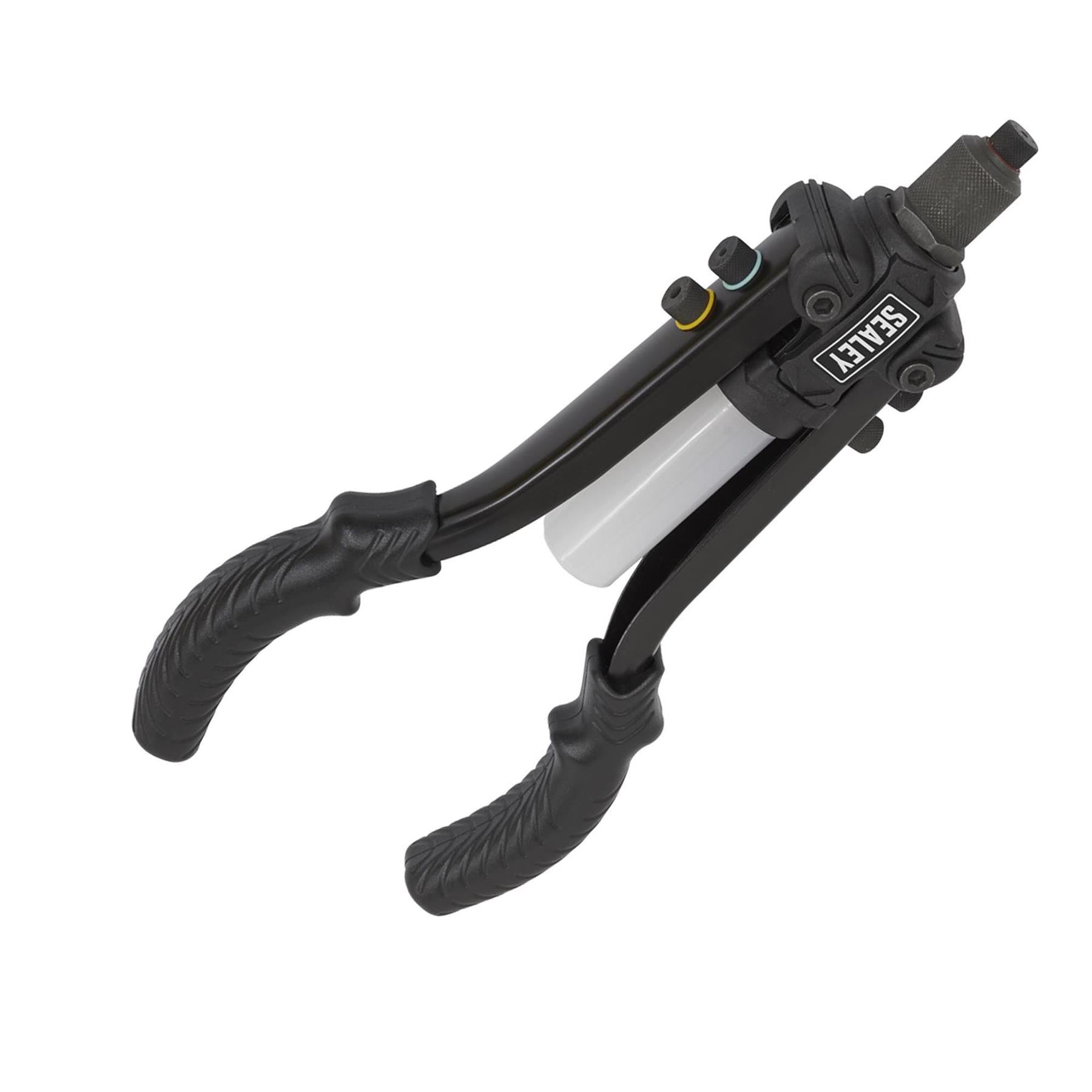 Sealey Short-Arm/Compact Riviter With Collection Bowl Heavy Duty Gun/Tool