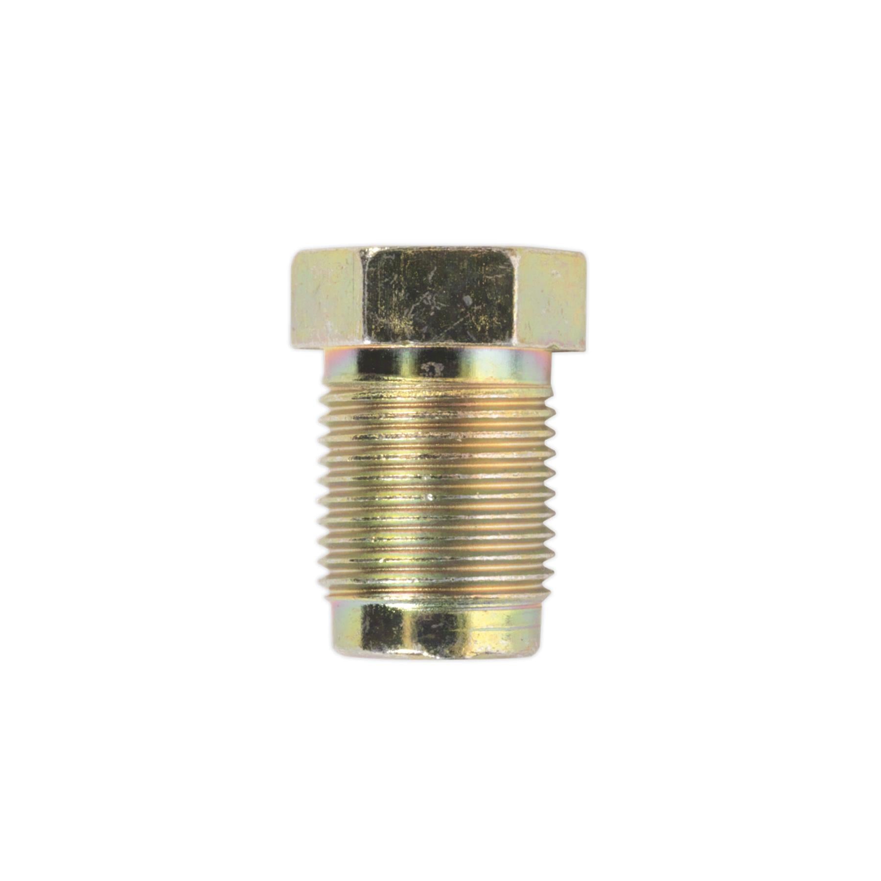 Sealey Brake Pipe Nut M12 x 1mm Male 1/4" Pipe DIN Form Pack of 10
