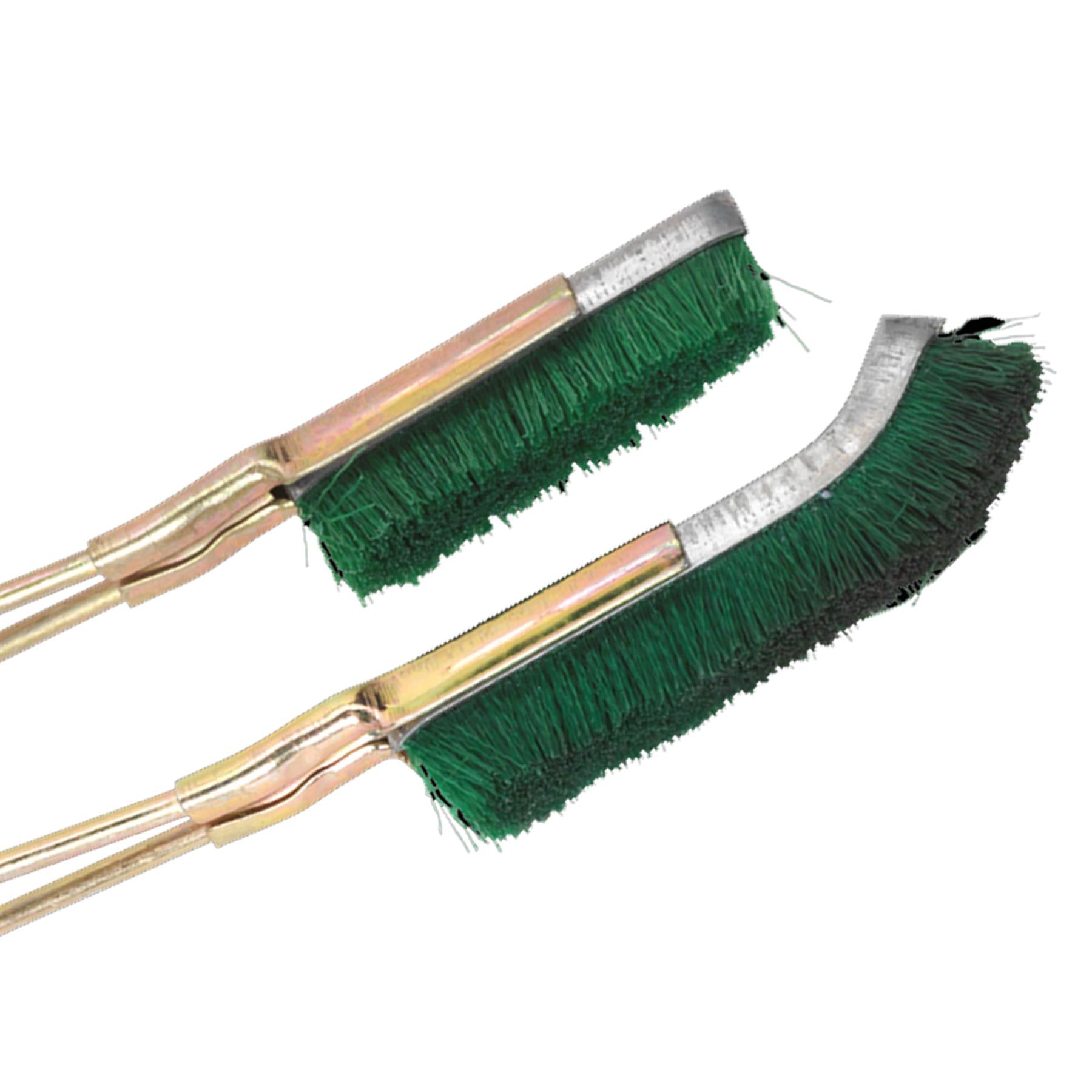 Nylon Brush Set 2pc Skeletal handle with stiff nylon fill Sealey