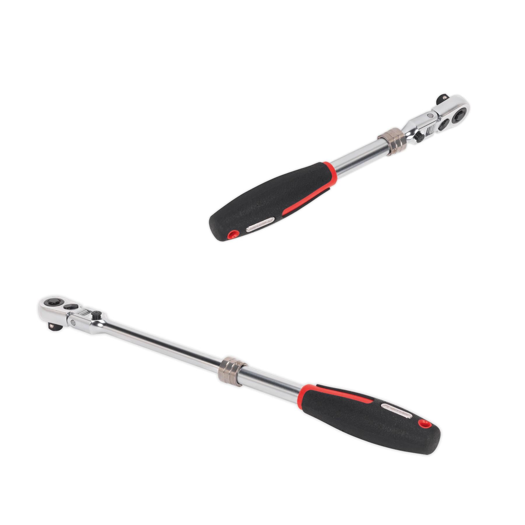 Sealey Ratchet Wrench 3/8"Sq Dr Flexi-Head Exten. Platinum Series