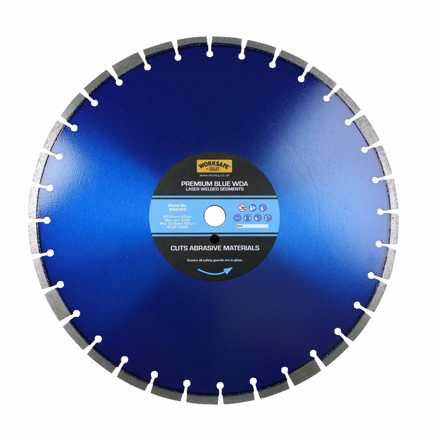 Sealey Premium Blue WDA Diamond Blade Ø450 x 25mm
