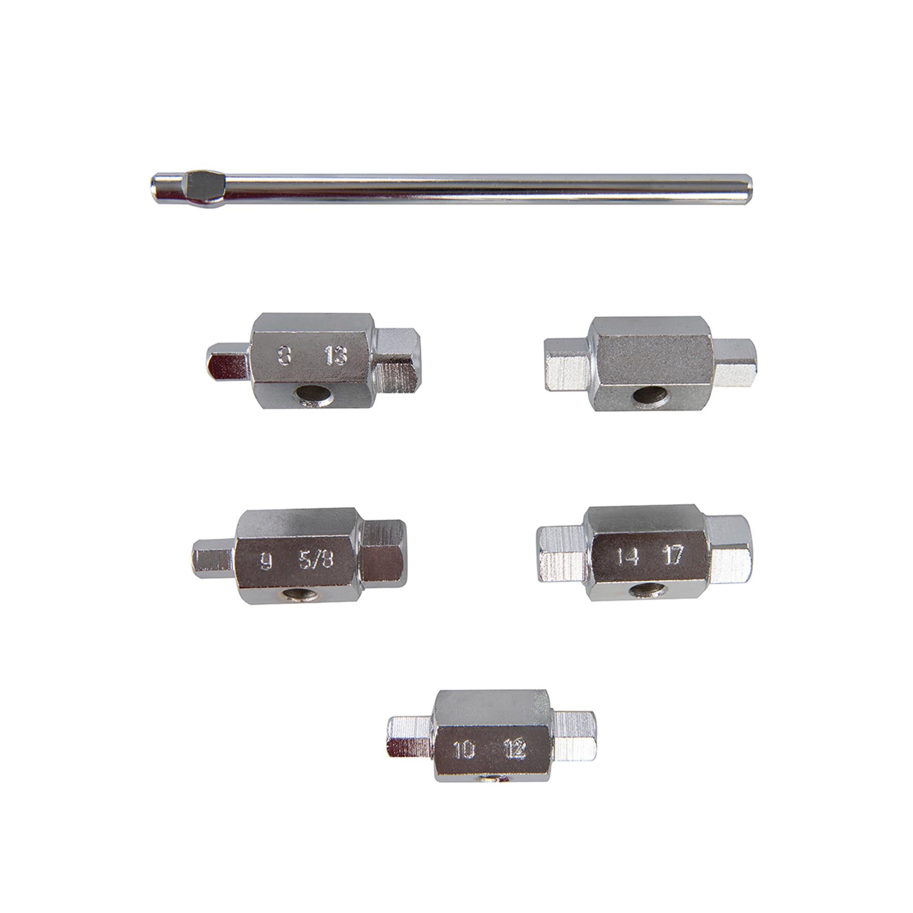 5 piece Sump Plug Key Set - Brake Drain Gearbox Axle Oil 10 SIZES