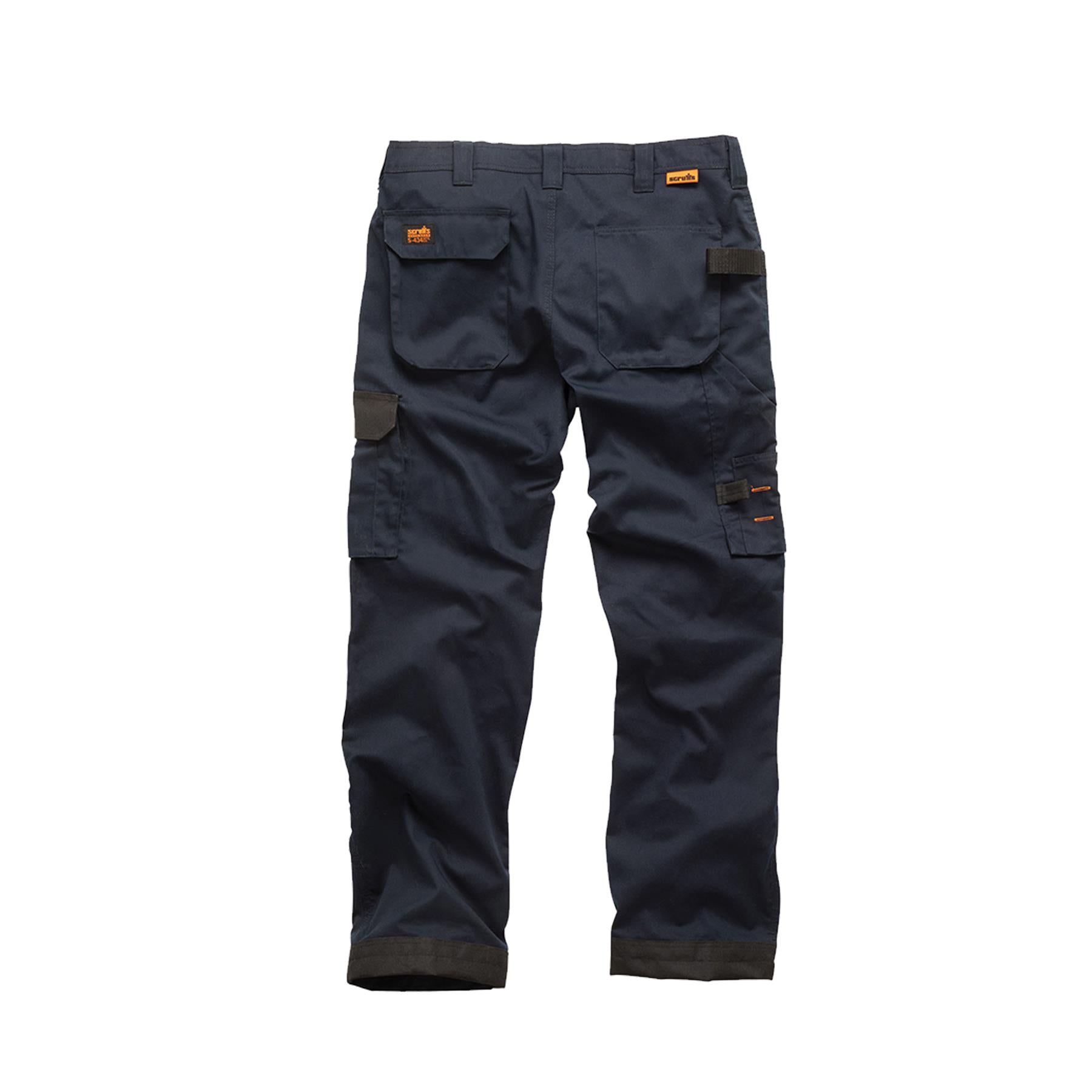 Scruffs Worker Trousers | Trade Hard Wearing Work Trousers NAVY (40R)