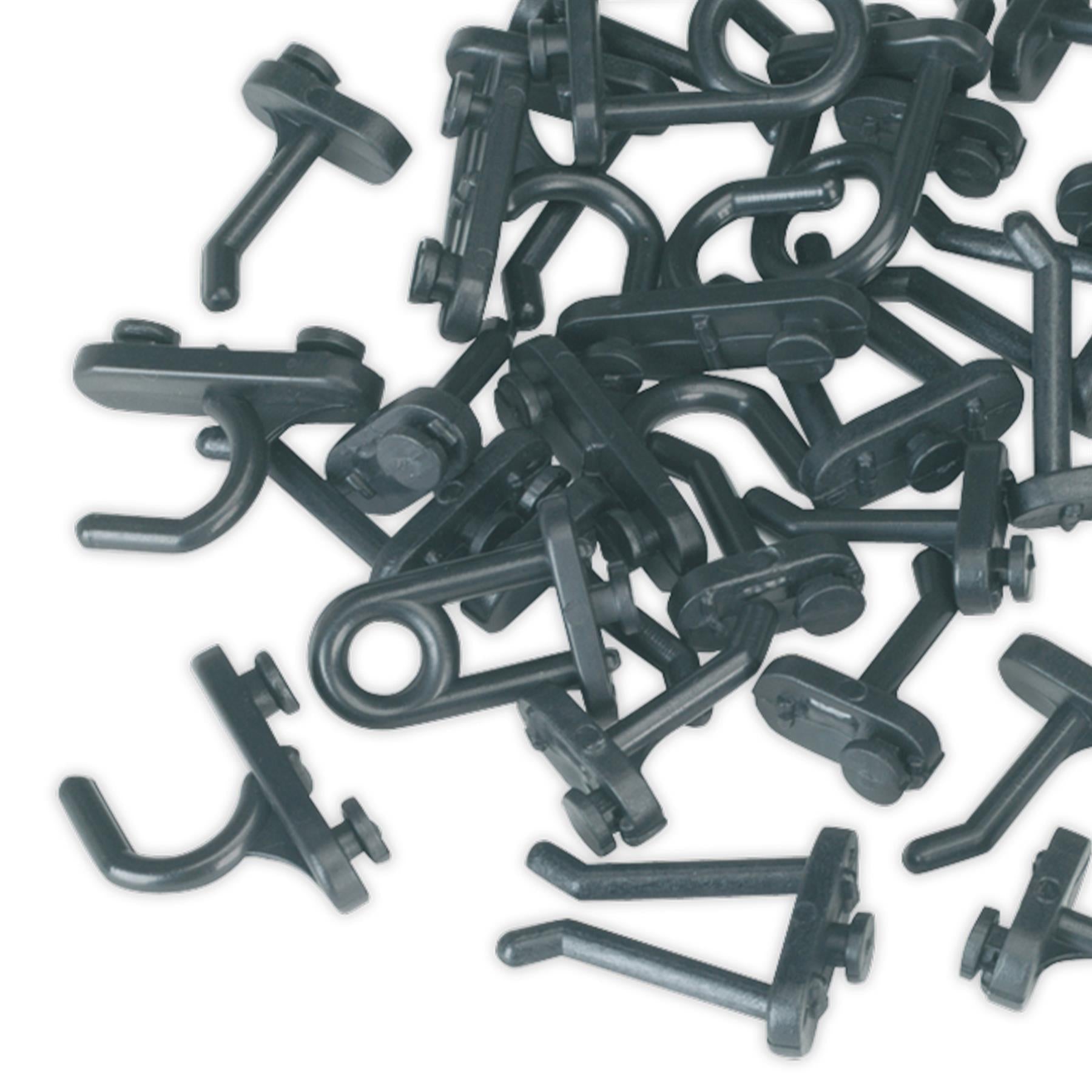 Sealey 30 Pieces Hook Assortment For Composite Pegboard