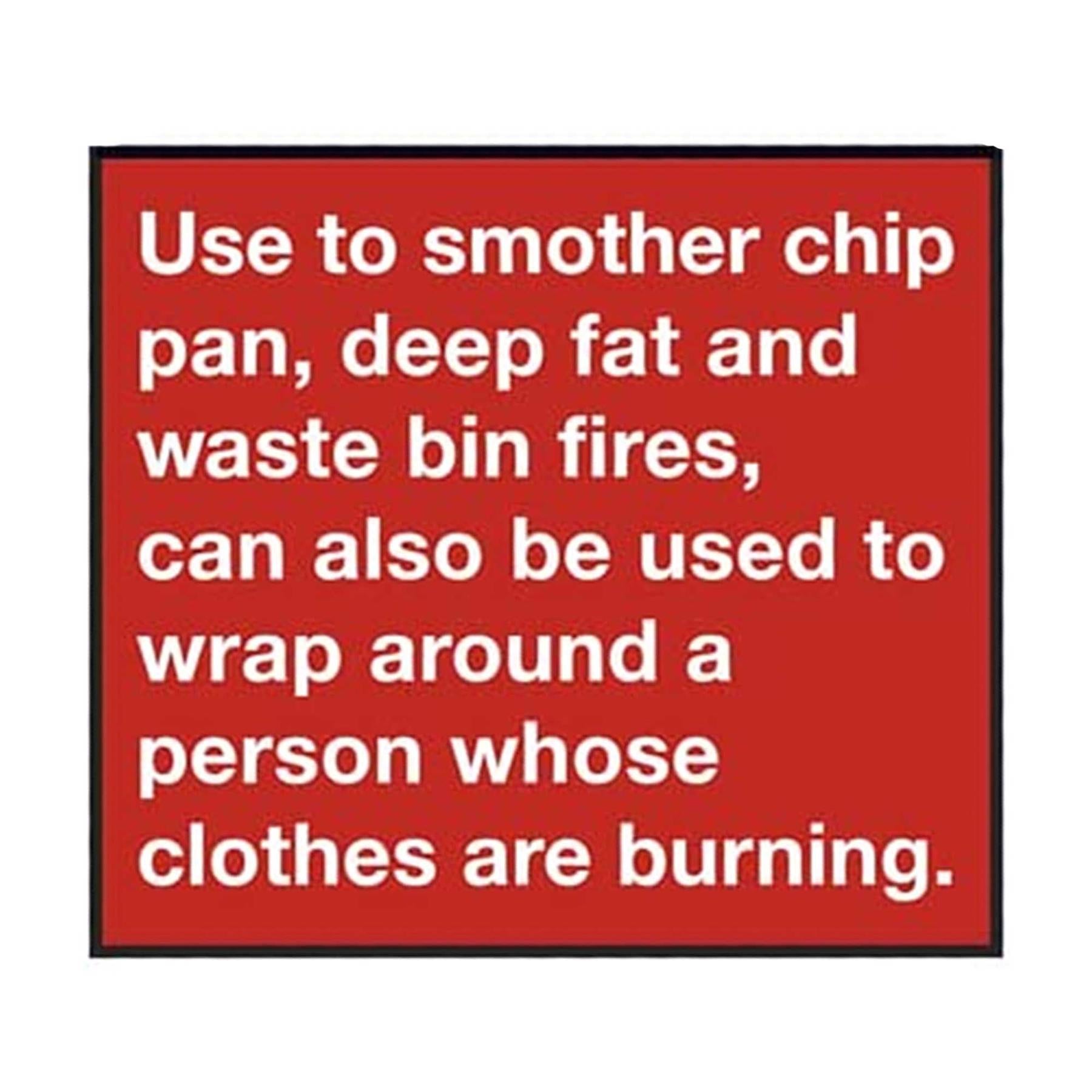 Sealey Safe Conditions Safety Sign - Fire Blanket - Rigid Plastic - Pack of 10
