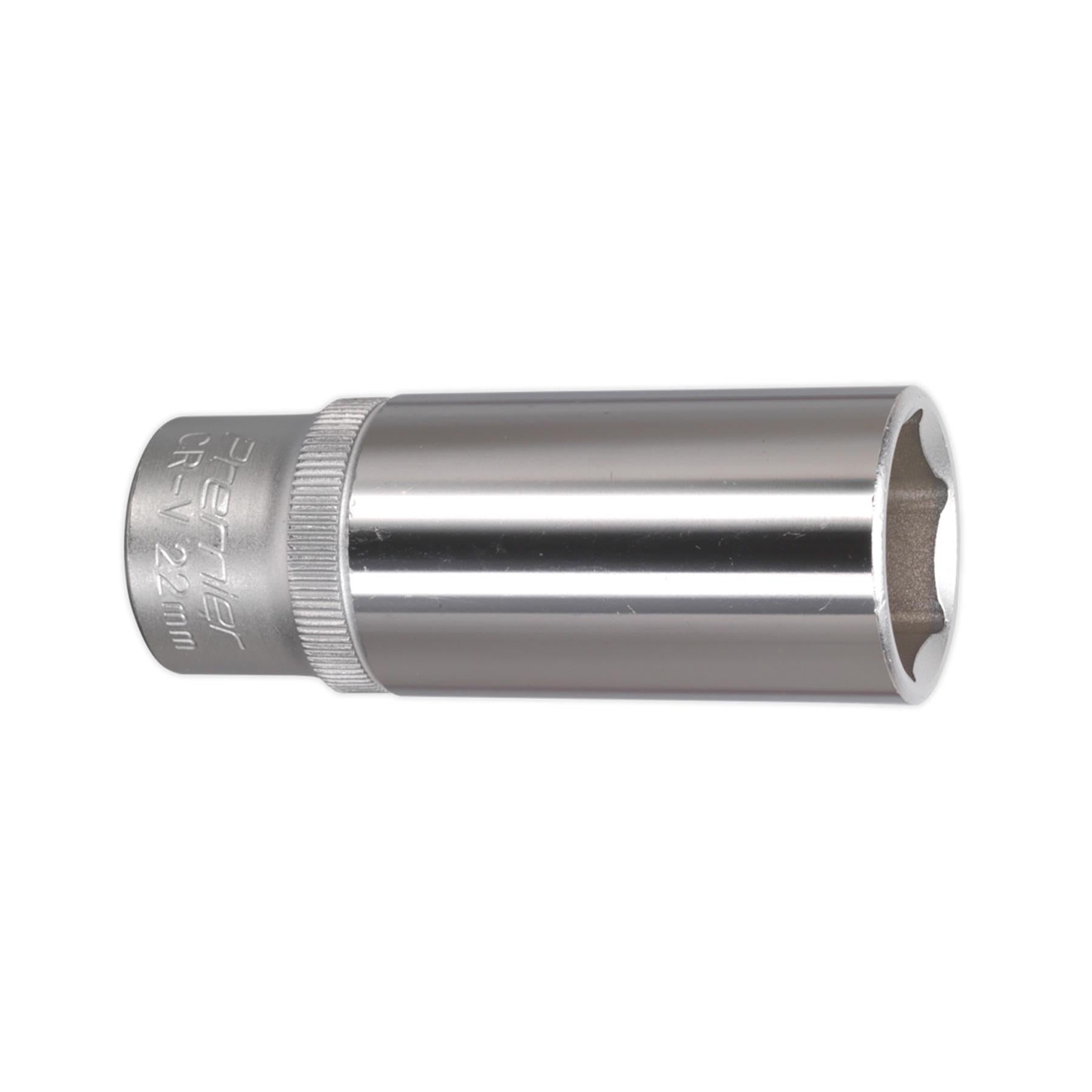 Sealey WallDrive Socket 22mm Deep 1/2"Sq Drive