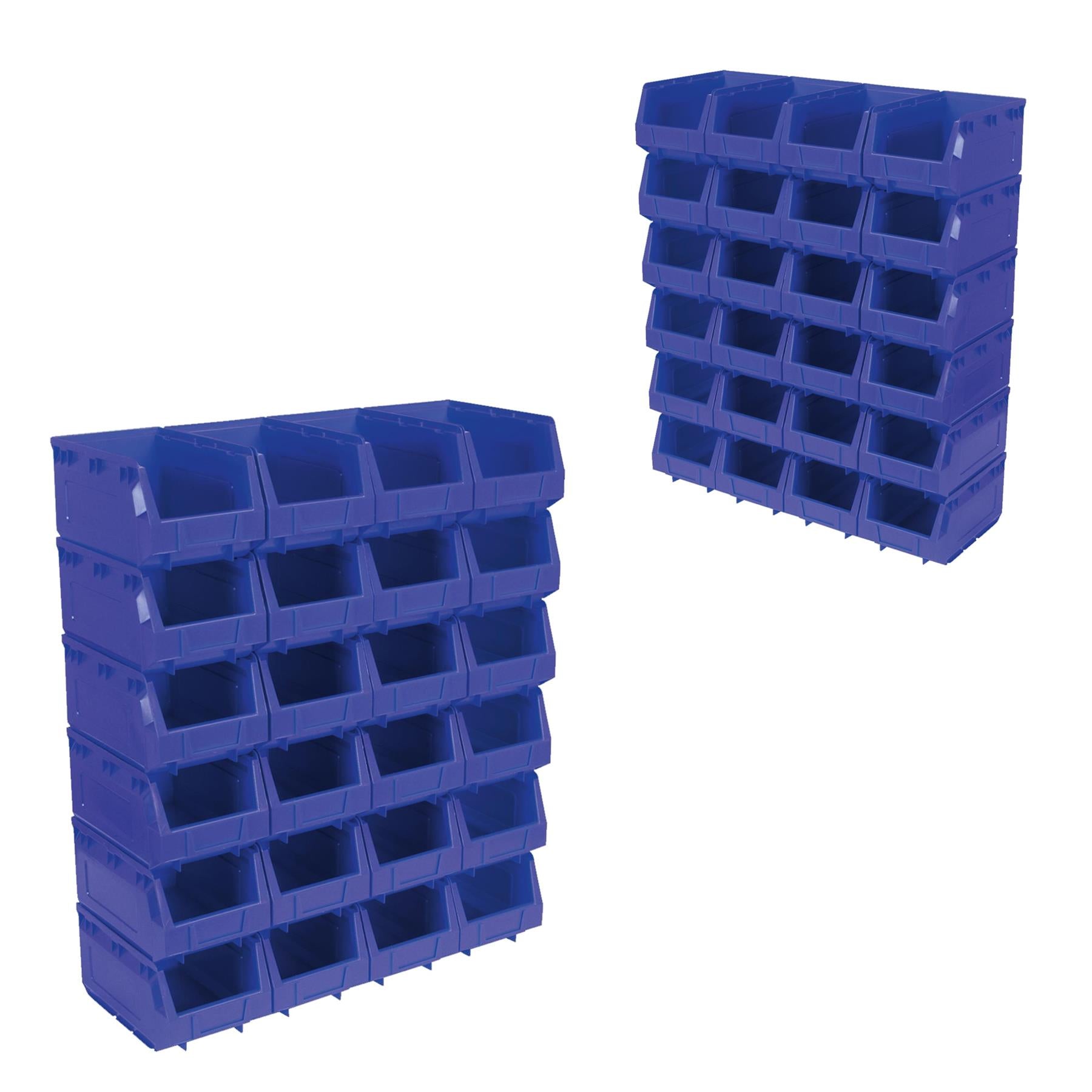 Sealey Plastic Storage Bin 150 x 240 x 130mm - Blue Pack of 24