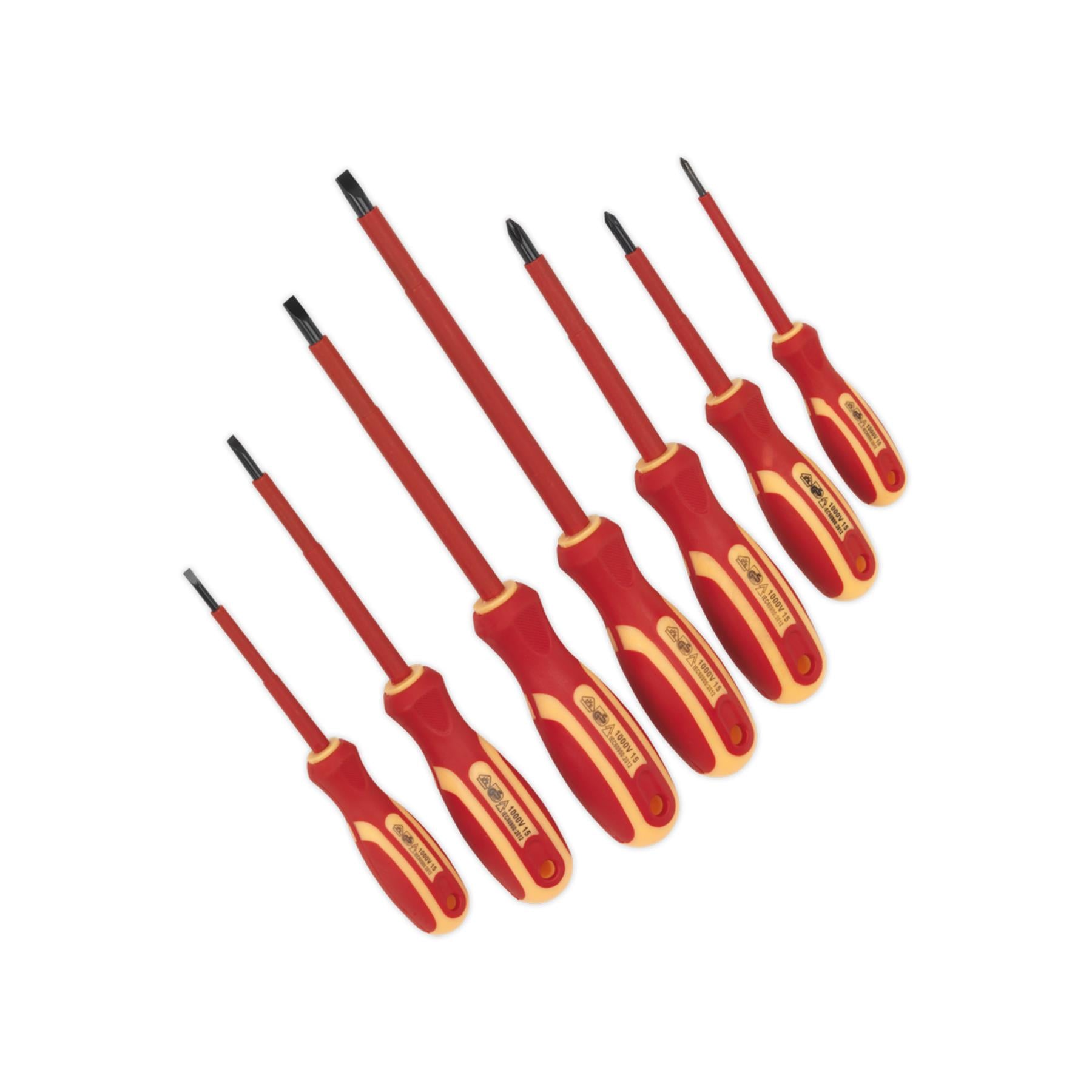 Sealey Screwdriver Set 7pc Electrician's VDE Approved
