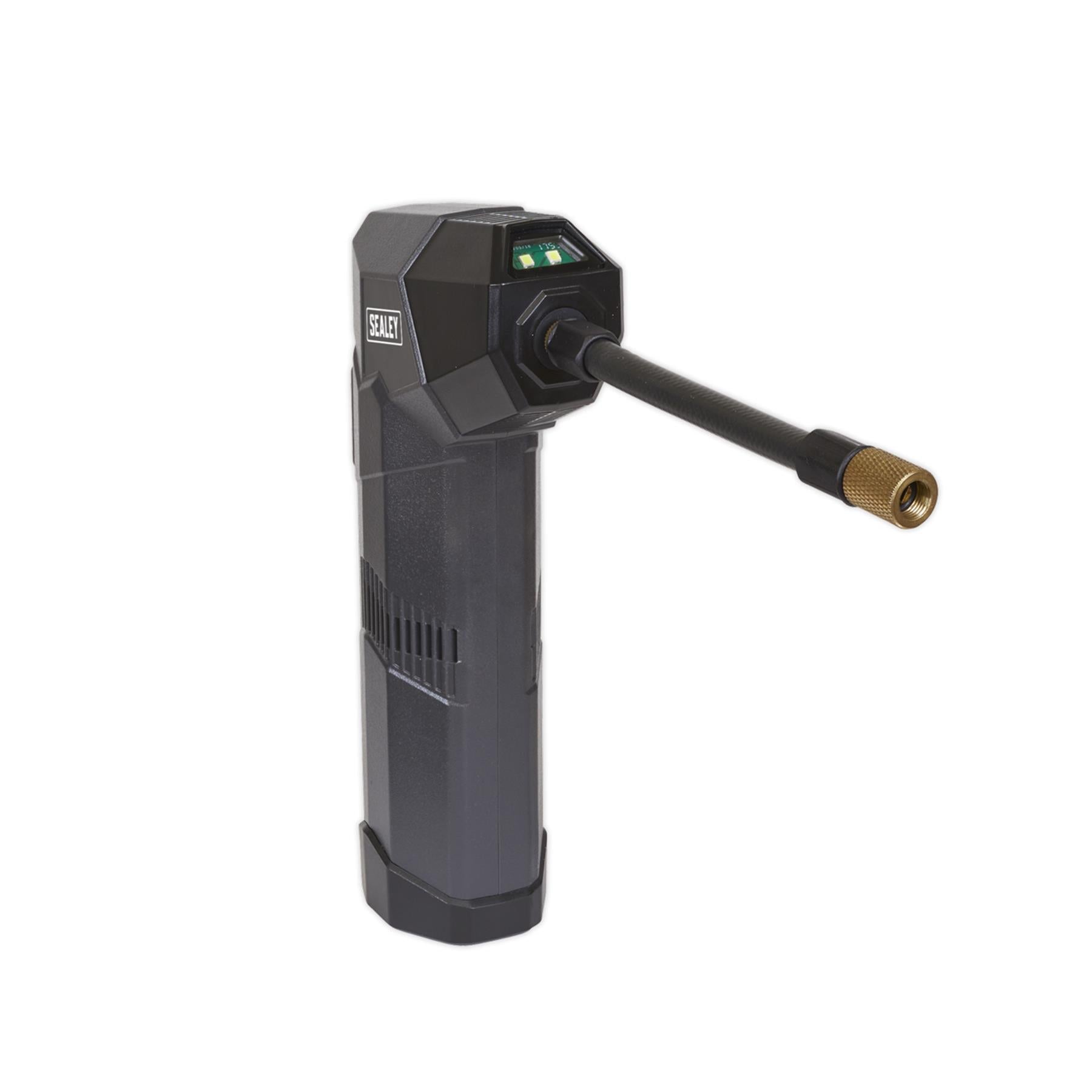 Sealey Compact R/Charge Tyre Inflator & Power Bank with Work Light