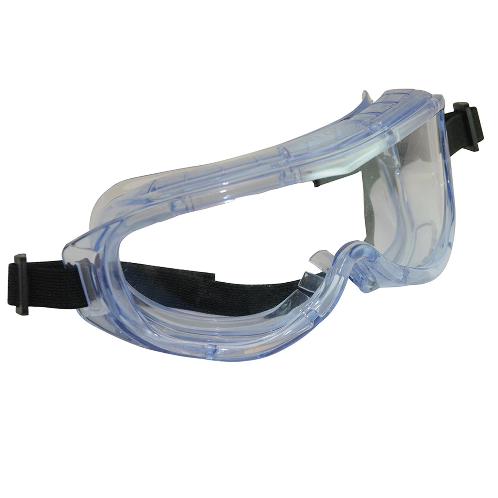Panoramic Safety Goggles Panoramic Blue Tinted Lightweight Frame New