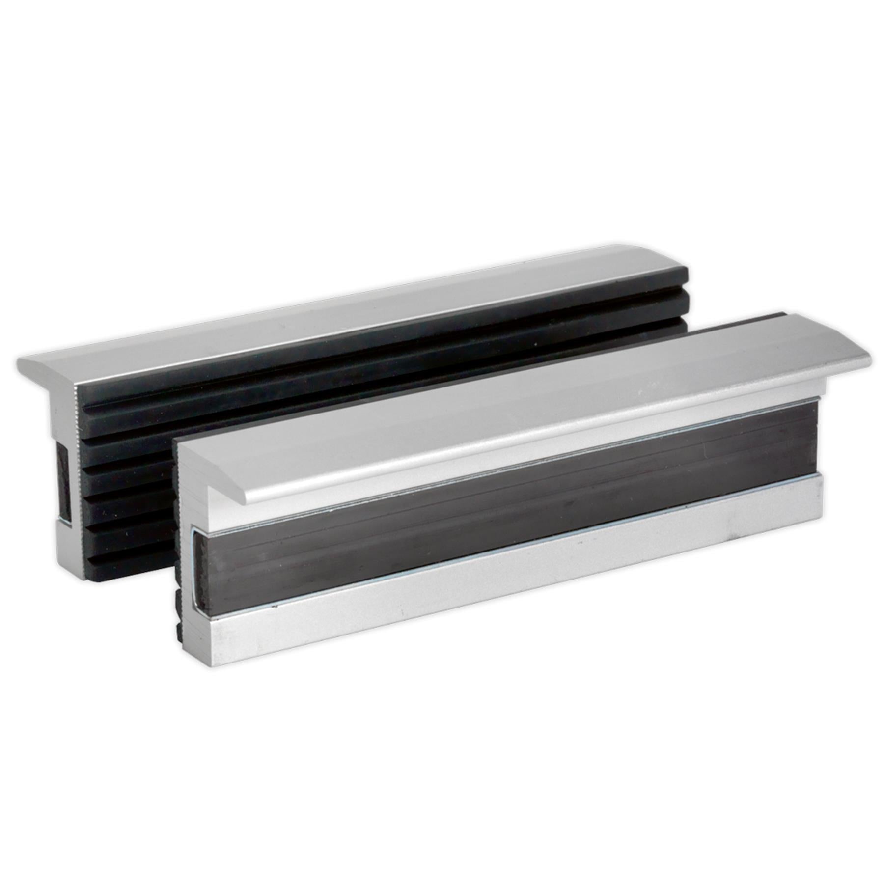Soft Jaws for Vices -clamping 100mm Aluminium body with soft rubber Sealey