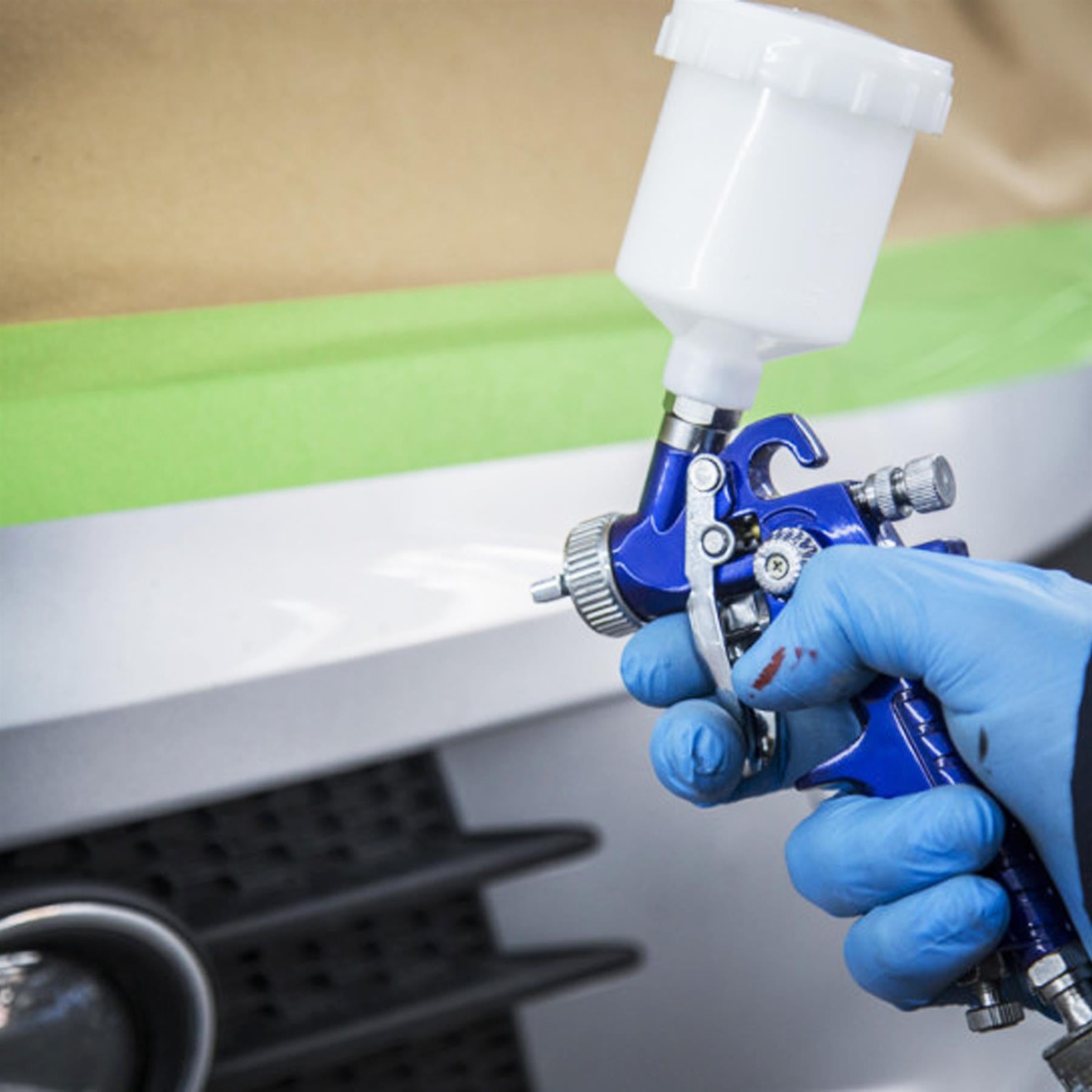 Bluespot Mini Touch Up HVLP Gravity Feed Spray Gun 125ml Cup With 0.8mm Nozzle