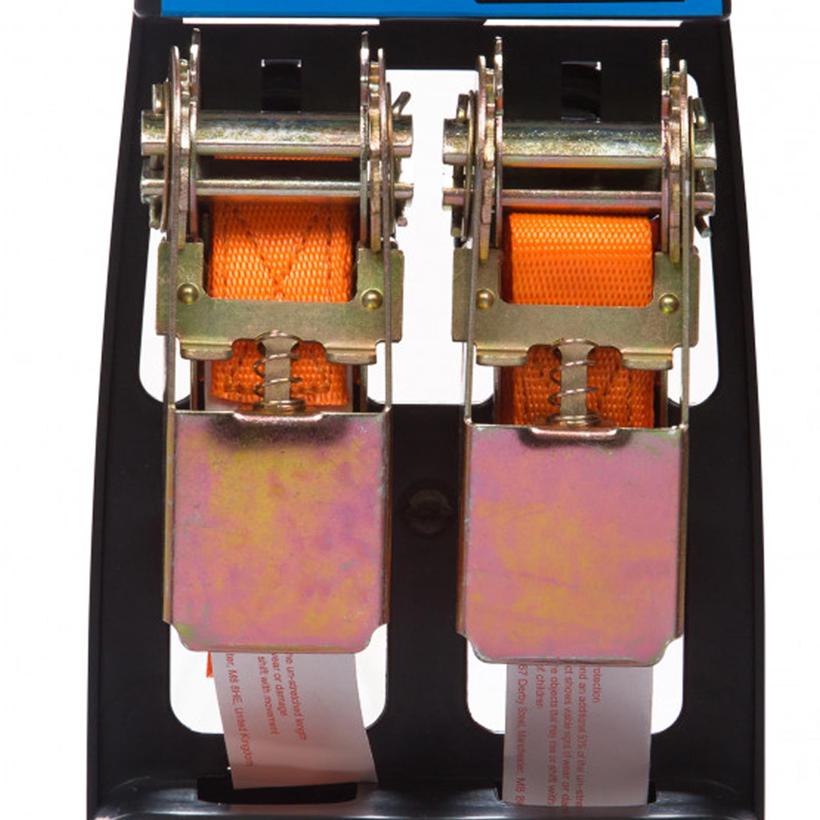 BlueSpot 2pc Cam Buckle Tie Down Strap Set Roof Rack Trailer 25mm x 4.5m/15ft