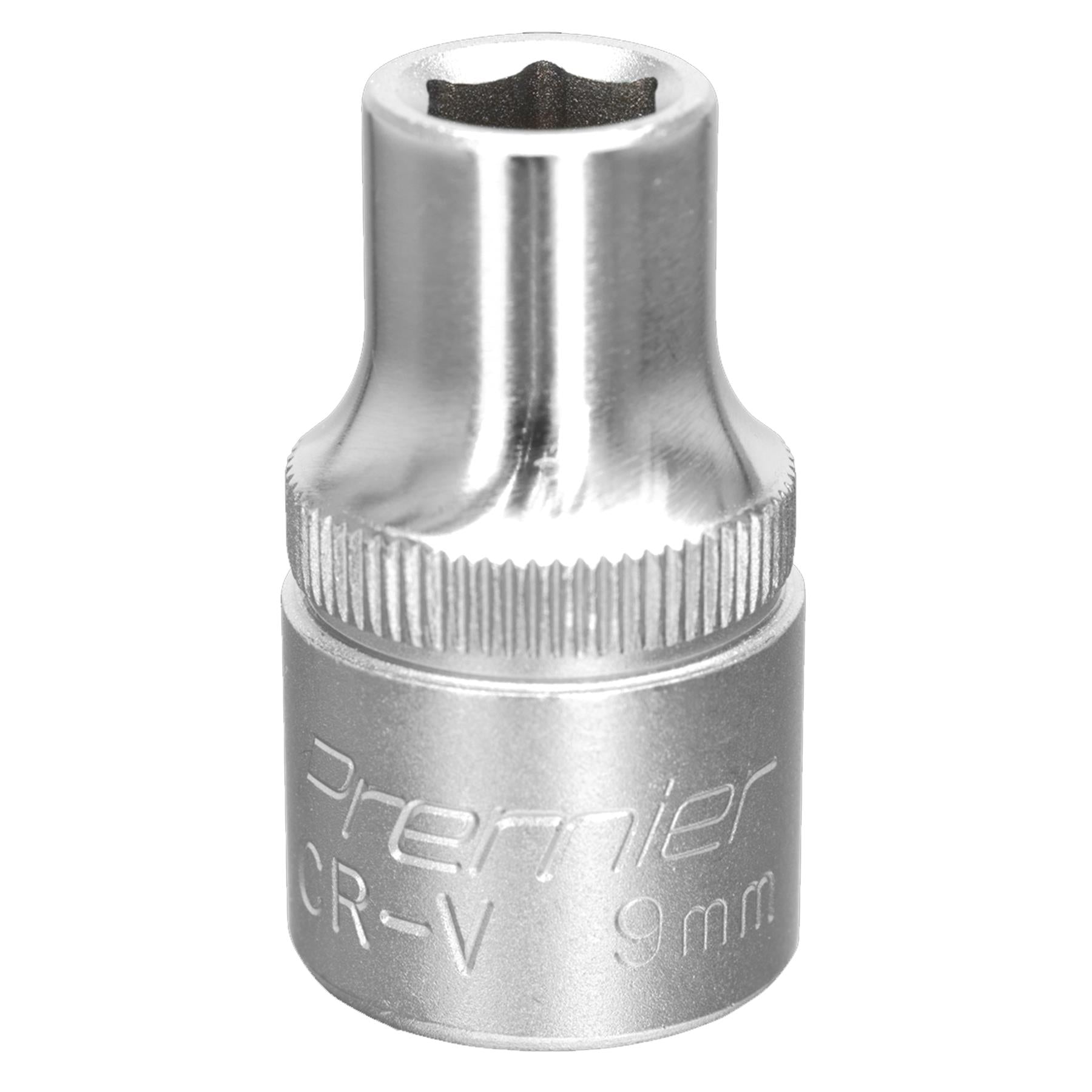Sealey WallDrive Socket 9mm 1/2"Sq Drive Chrome Vanadium steel
