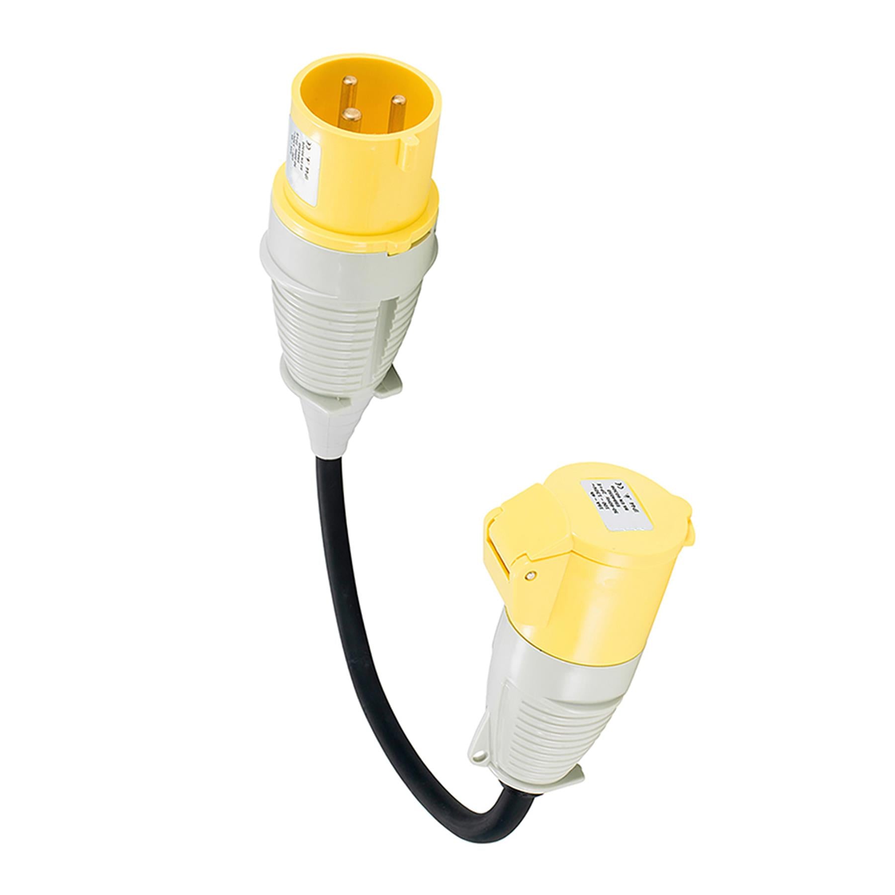 Defender Fly Lead Converter 32A - 16A Single Socket 110V